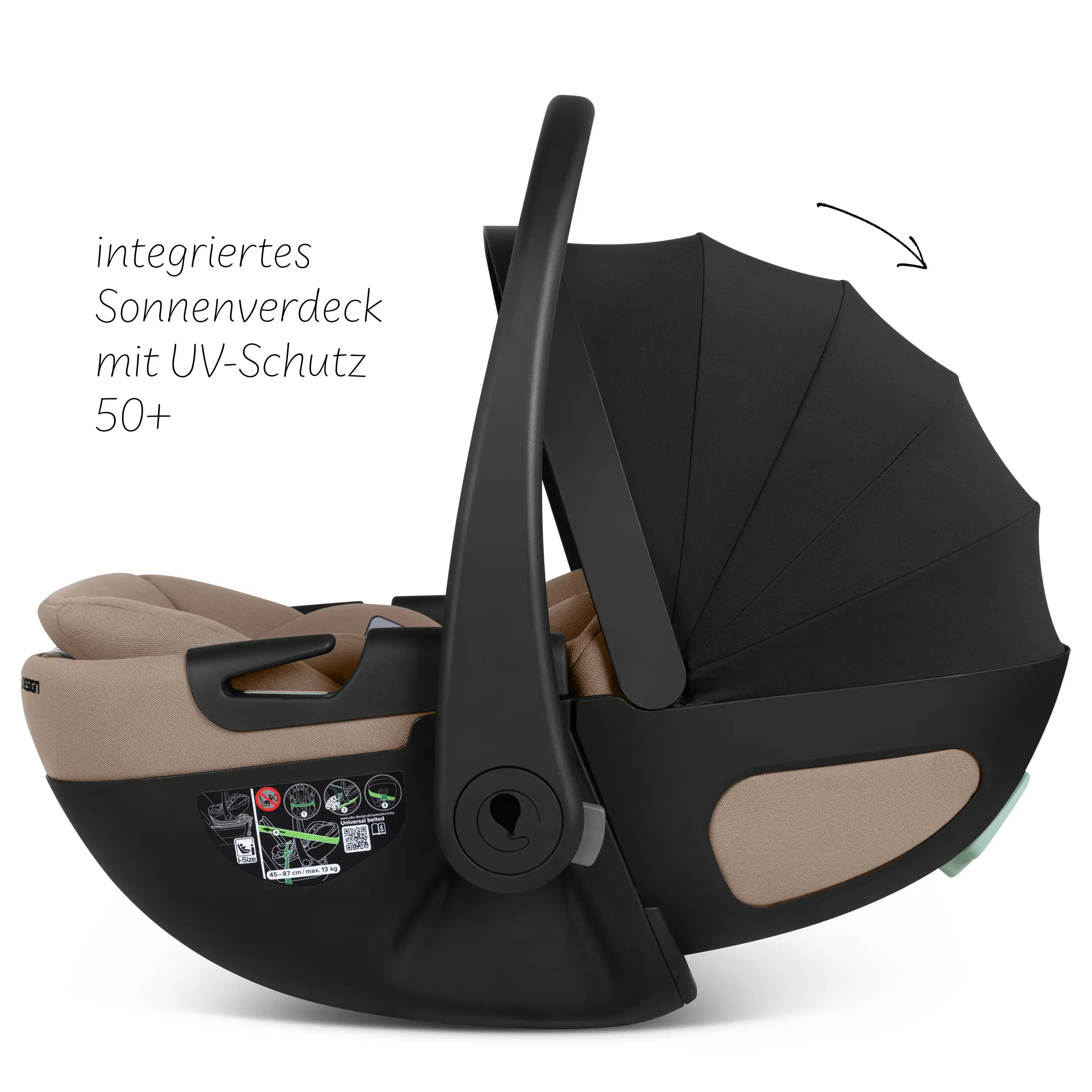 Ovetto Calla i-Size reclinabile incl. base ISOFIX girevole Root