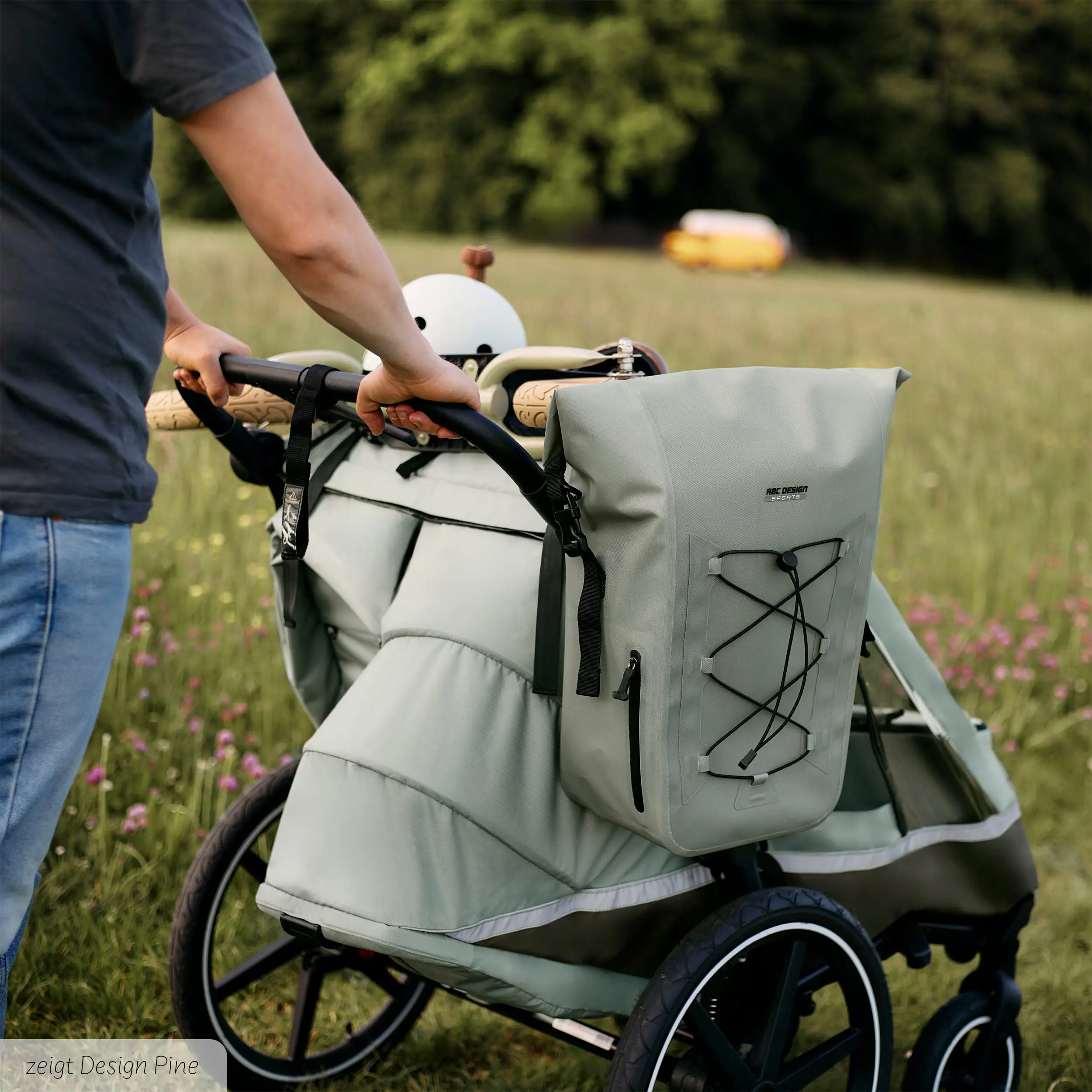 Borsa da sella Sion 20 L per Passeggino, rimorchi per biciclette e uso quotidiano - Avocado