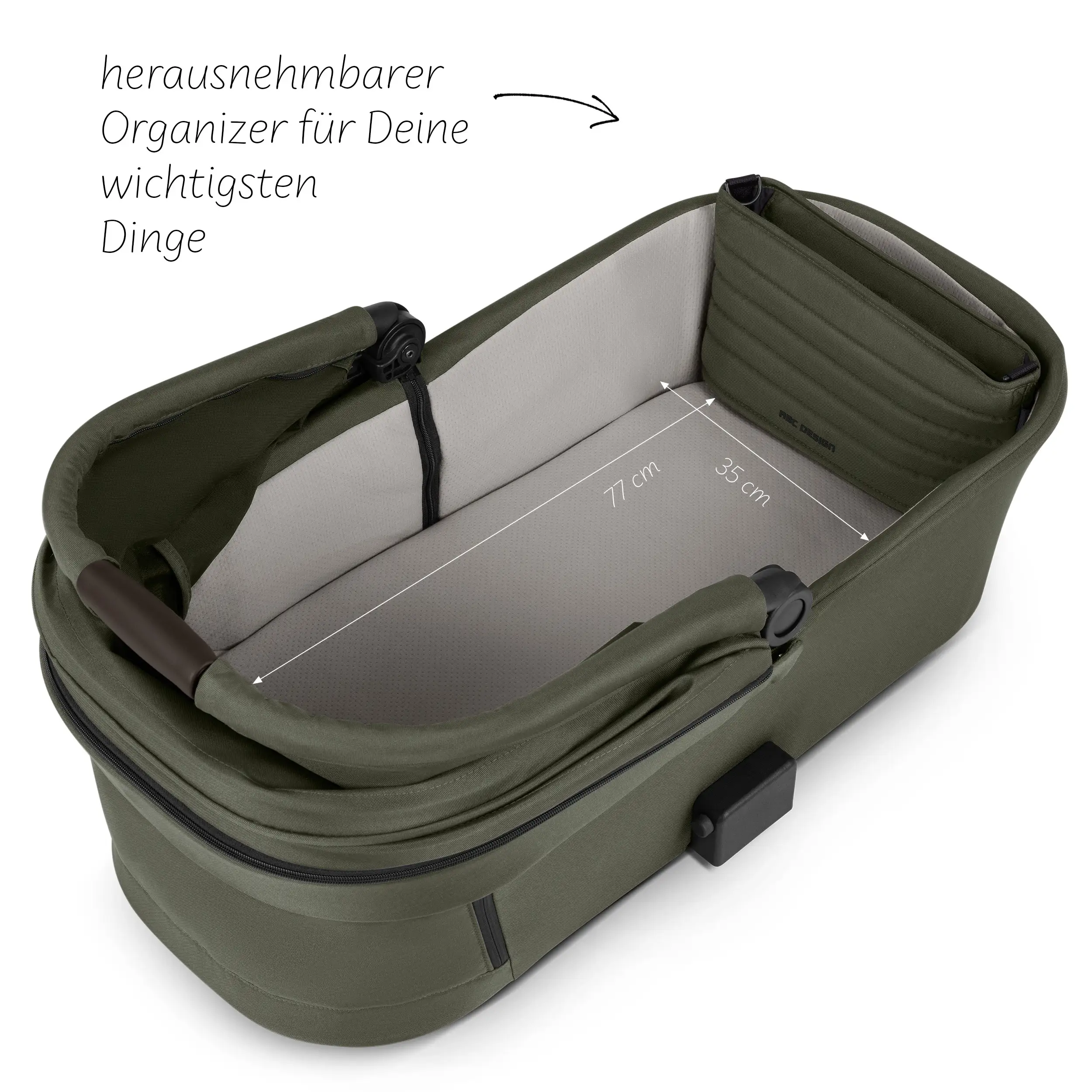 4in1-Kinderwagen-Set Salsa 5 Air inkl. Babyschale Calla mit Liegefunktion - Avocado