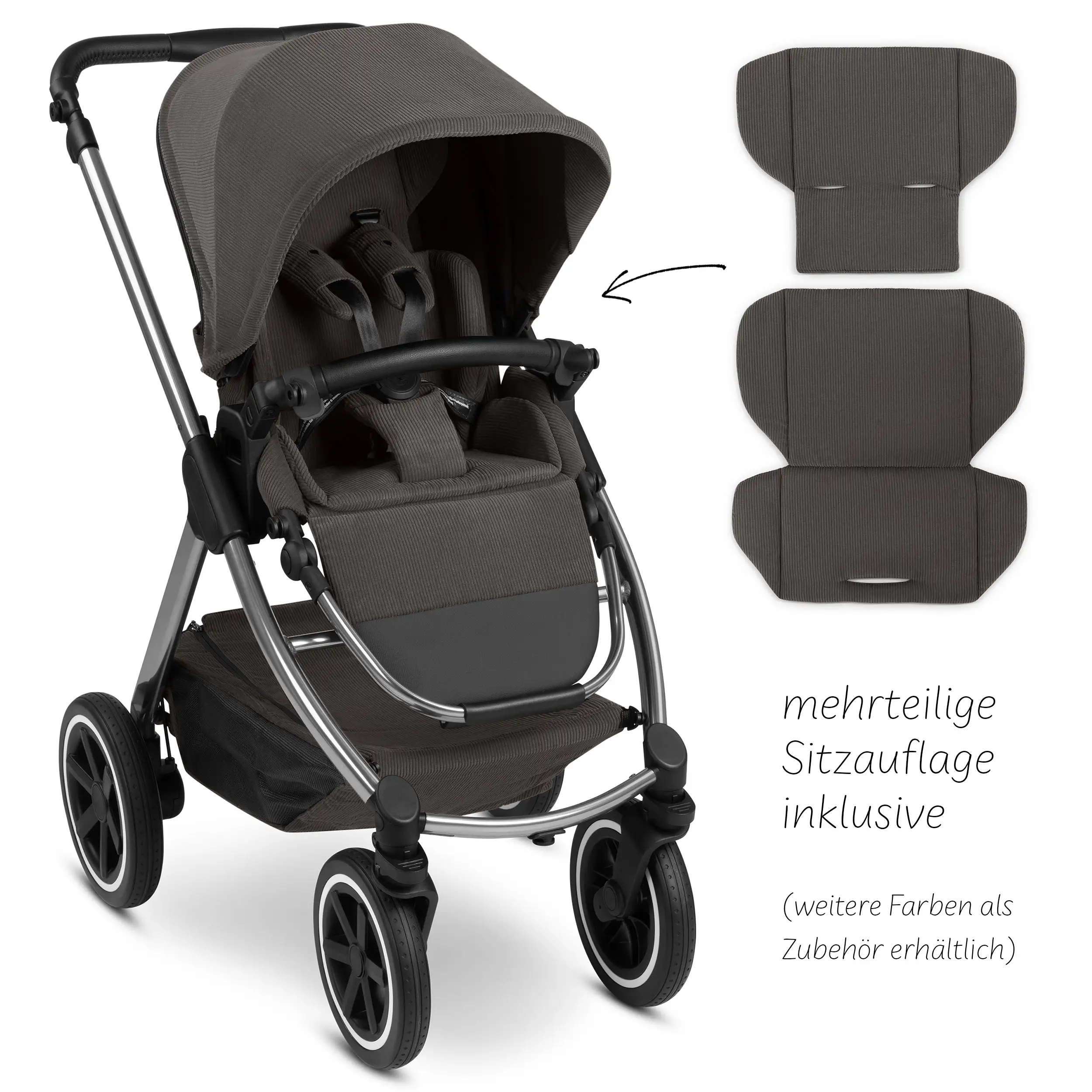 Set passeggino 3in1 Samba 2 - Almond