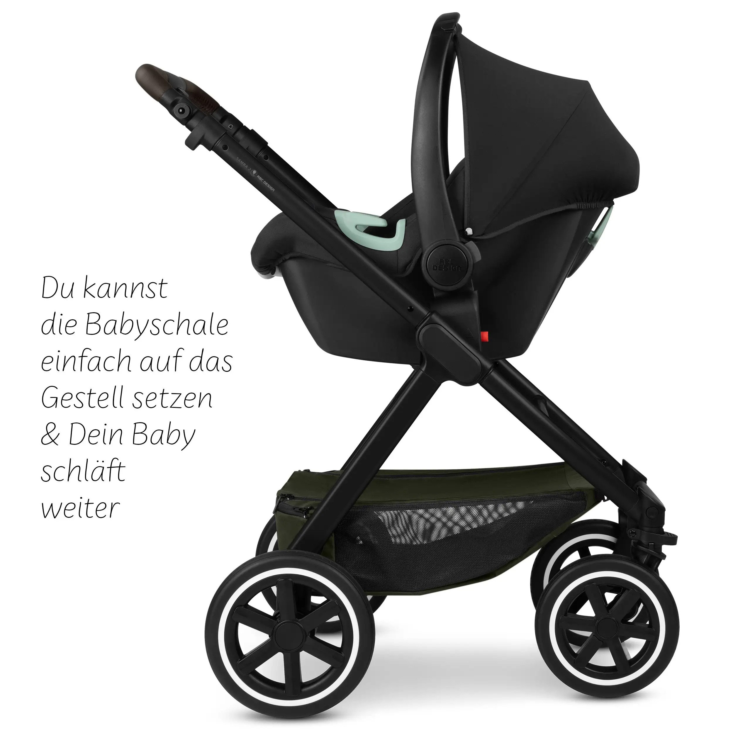 Set 4in1 Samba 2 con Base Isofix - Avocado