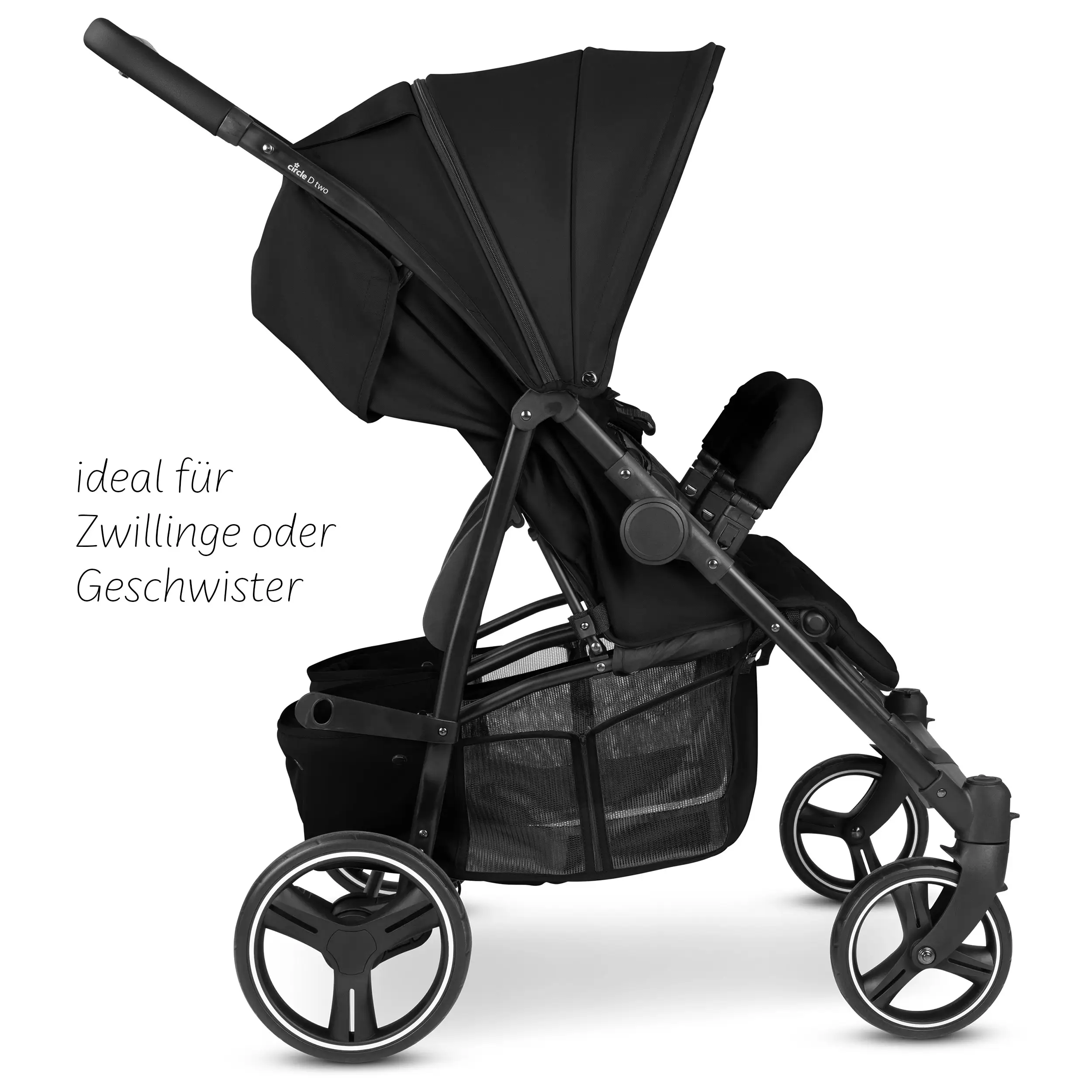 Passeggino doppi D Two - Black