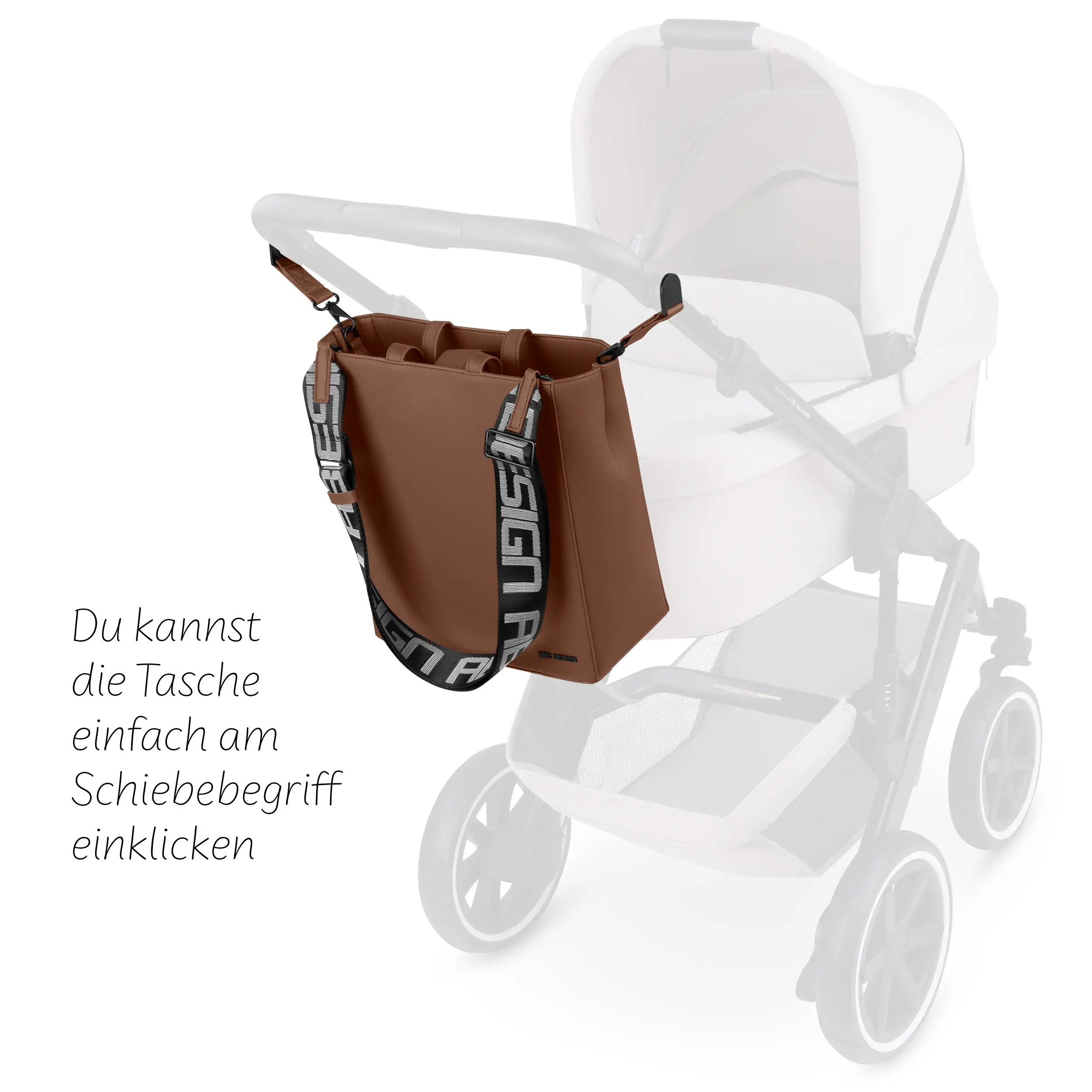 Borsa Tote Bag Daily - Brown