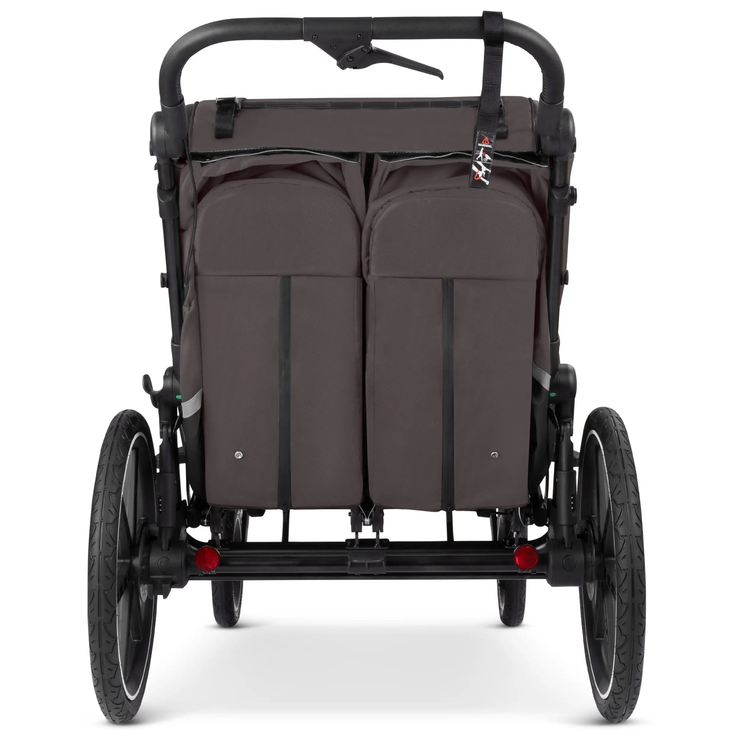 Rimorchio per biciclette Tour 2 con 2 comodi sedili e Ruote con camera d’aria - Falcon