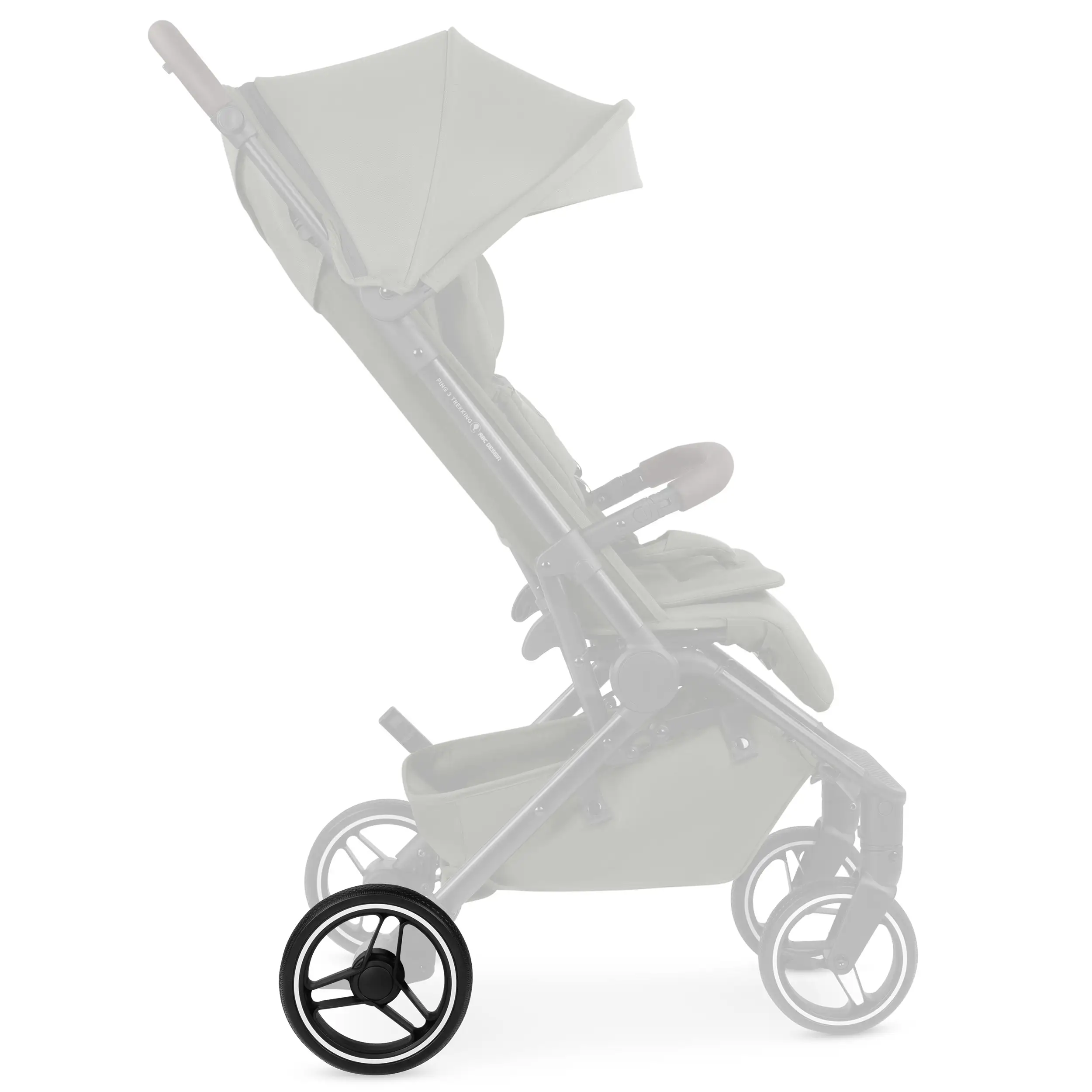 Ruota posteriore per Ping 3 Trekking / Ping Two Trekking - All Terrain Black / White Wall