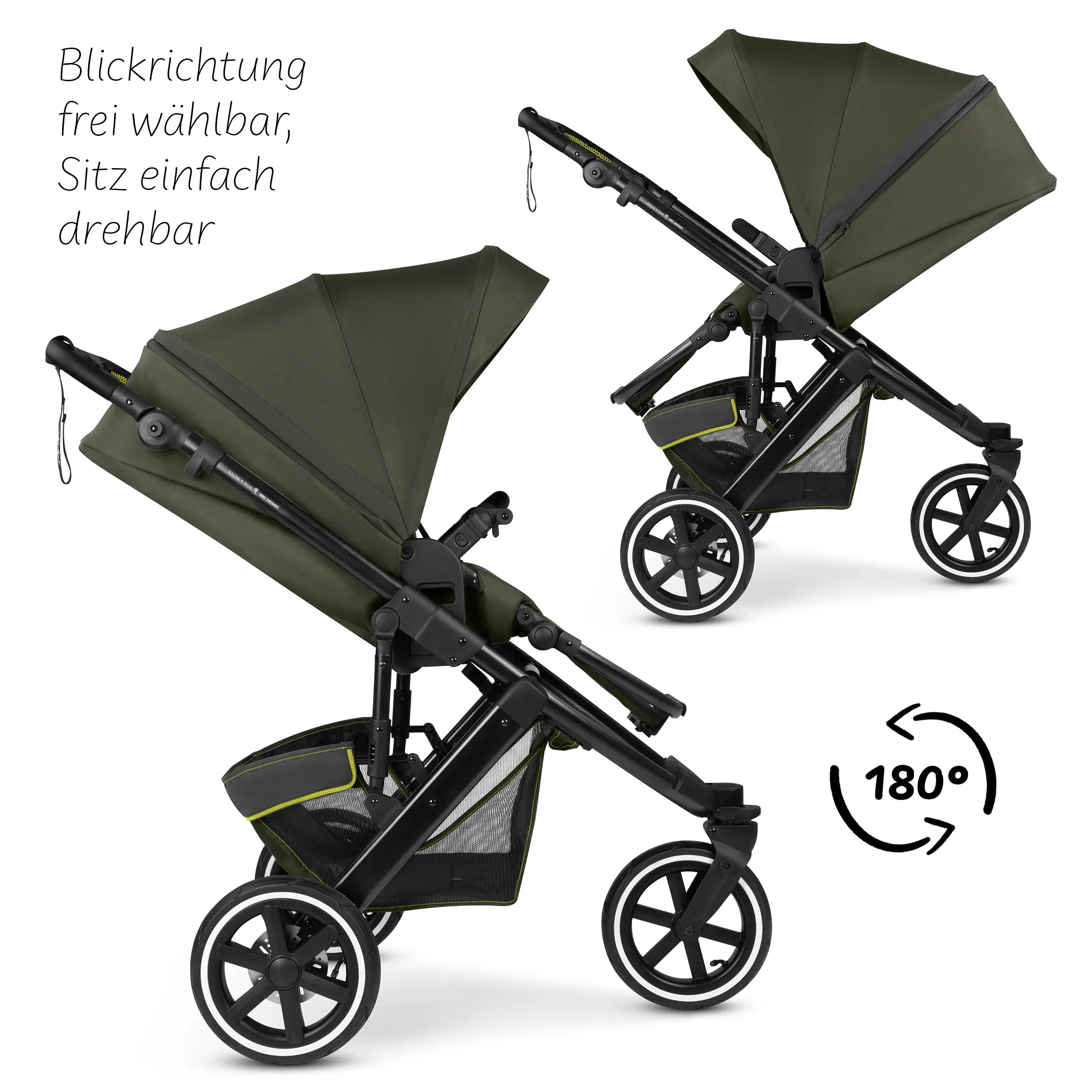 Passeggino combinato Salsa 5 Run - Avocado