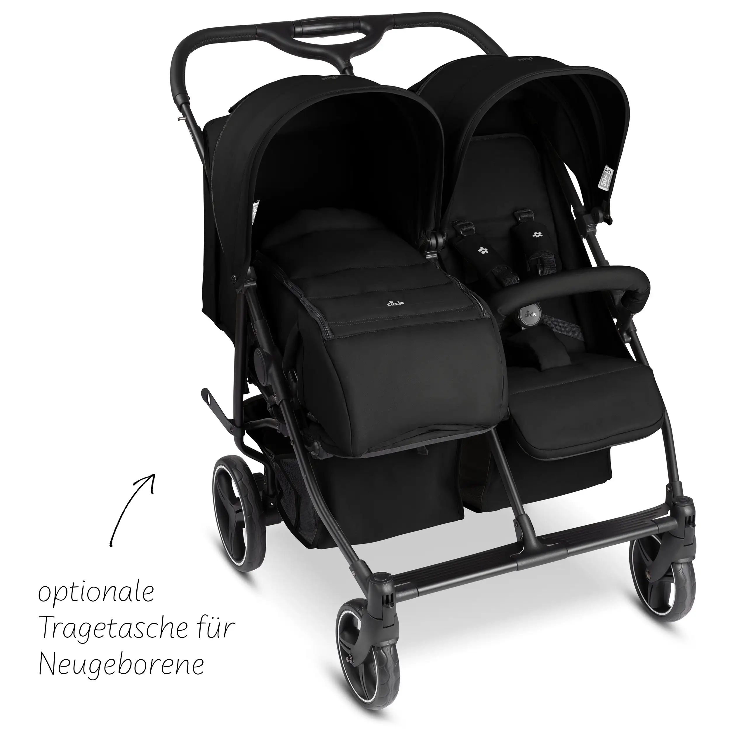 Passeggino doppi D Two - Black