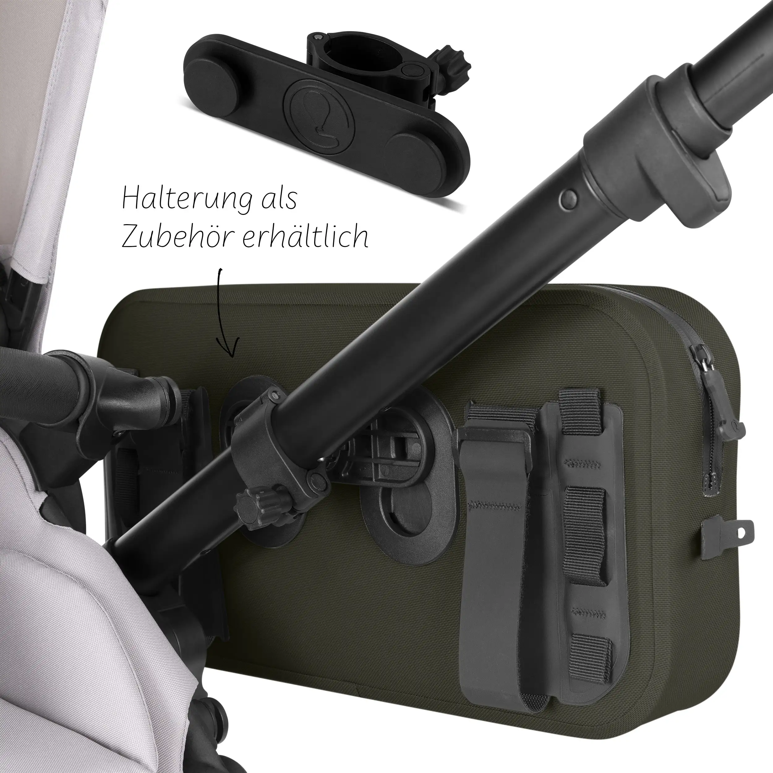 Borsa da sella Ginevra 4,5L per Passeggino, biciclette e uso quotidiano - Avocado