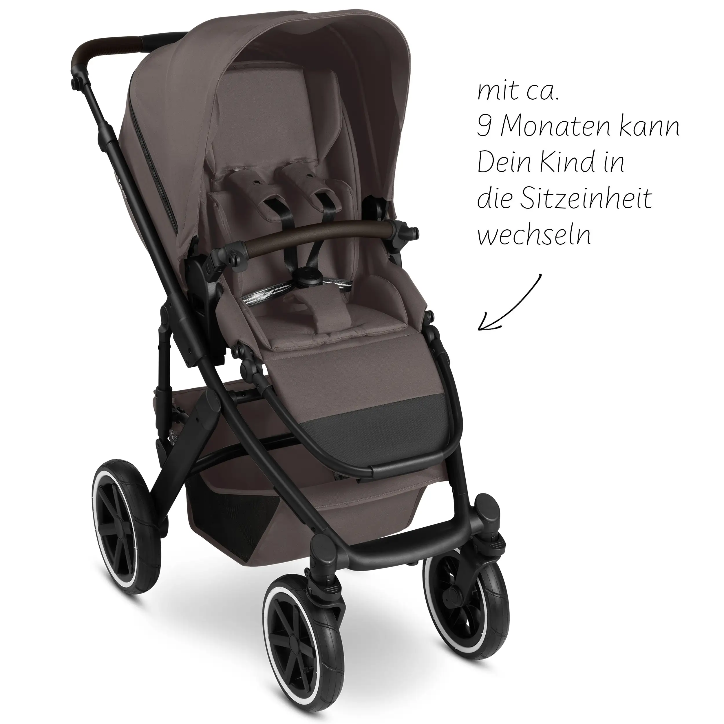 Set passeggino 3in1 Salsa 5 Air - Marron