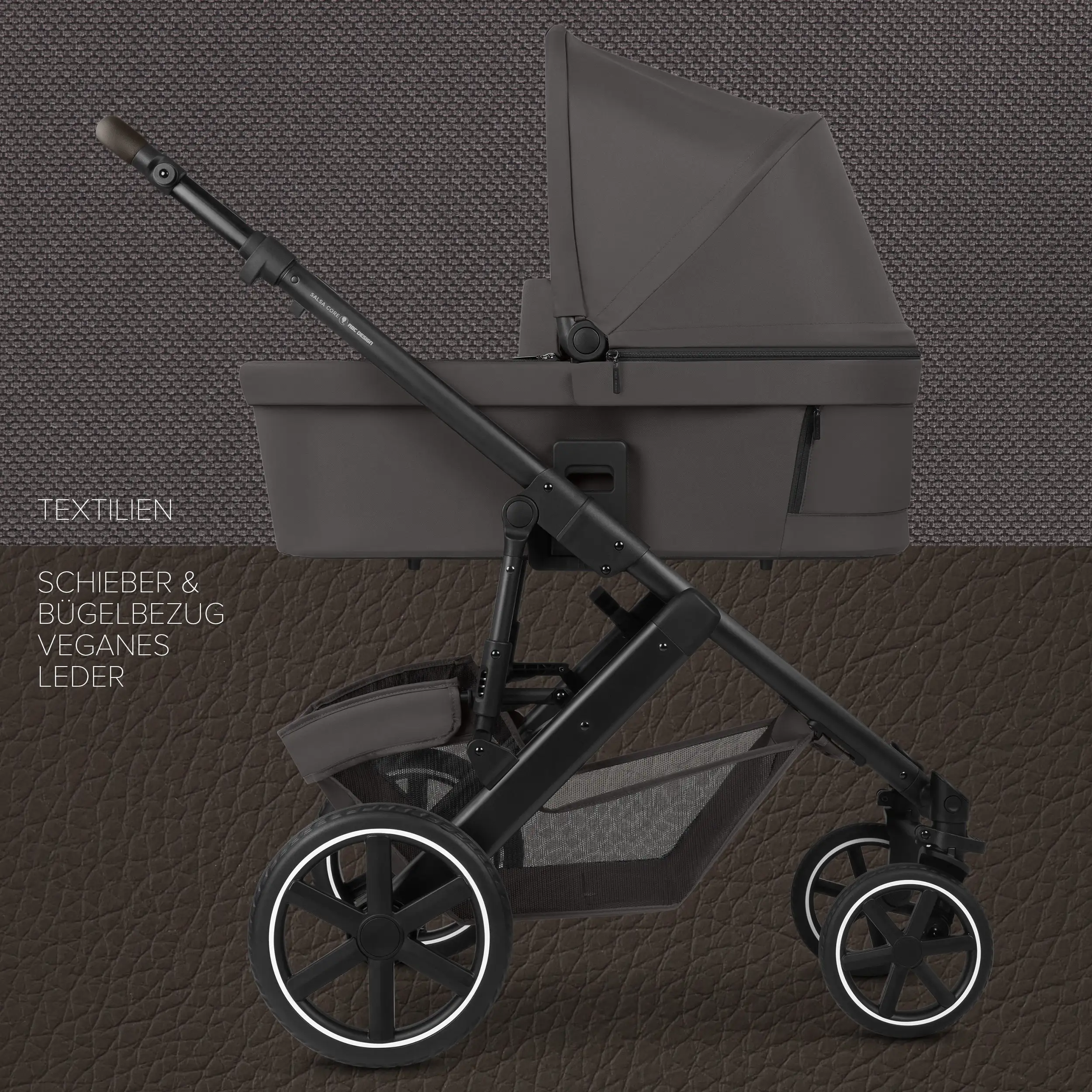 Set passeggino 3in1 Salsa Core incl. ovetto Calla con funzione reclinabile - Falcon