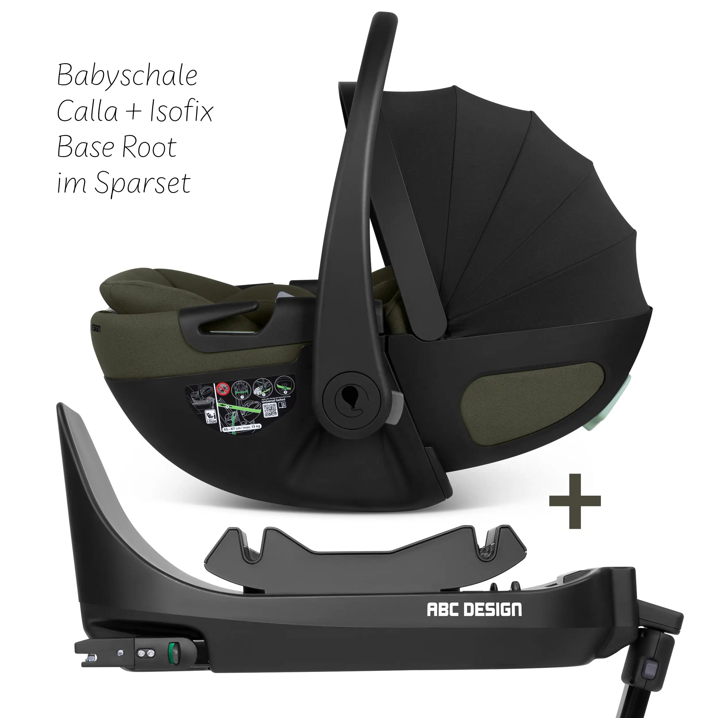 Ovetto Calla i-Size reclinabile incl. base ISOFIX girevole Root