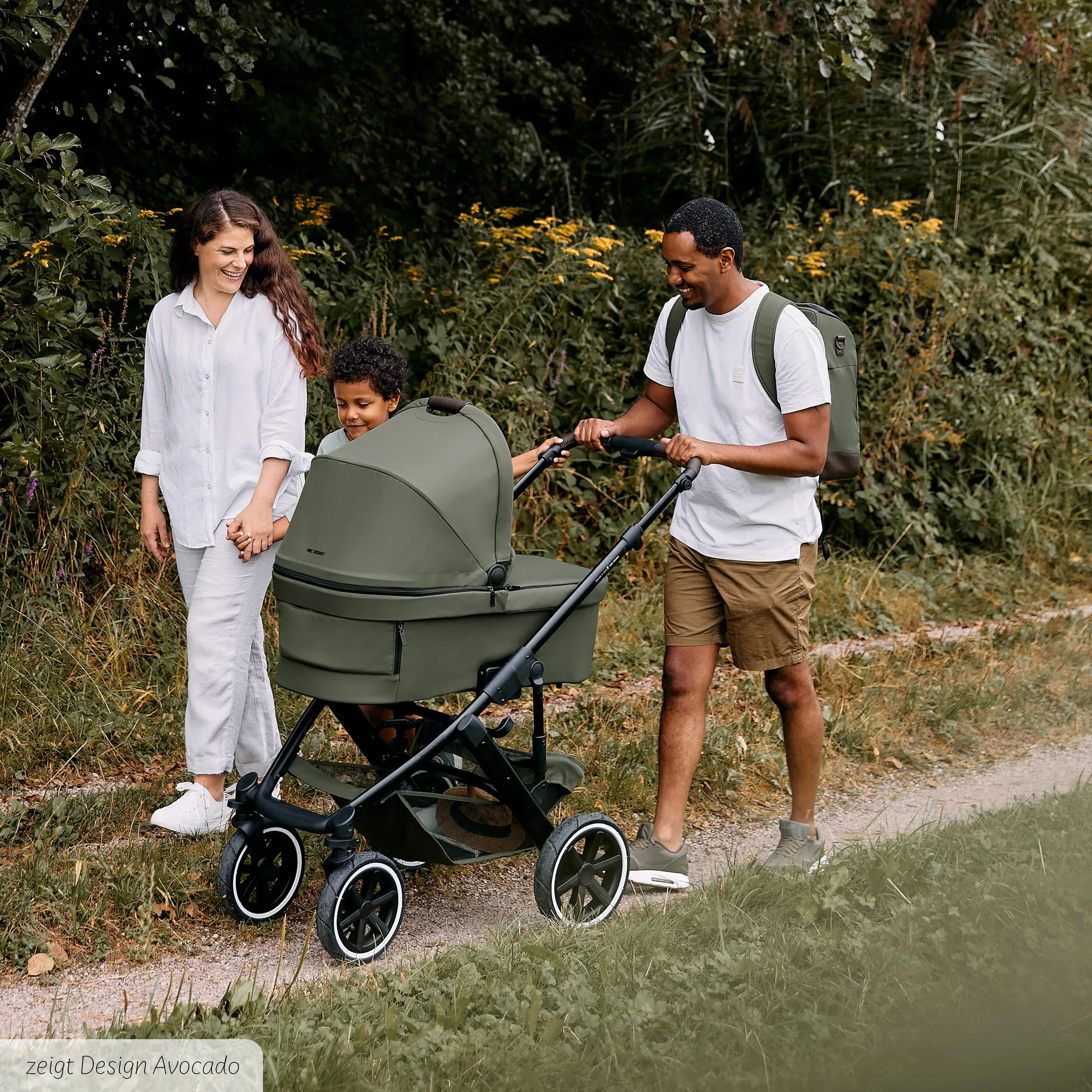 3in1-Kinderwagen-Set Salsa 5 Air inkl. Babyschale Calla mit Liegefunktion - Pine