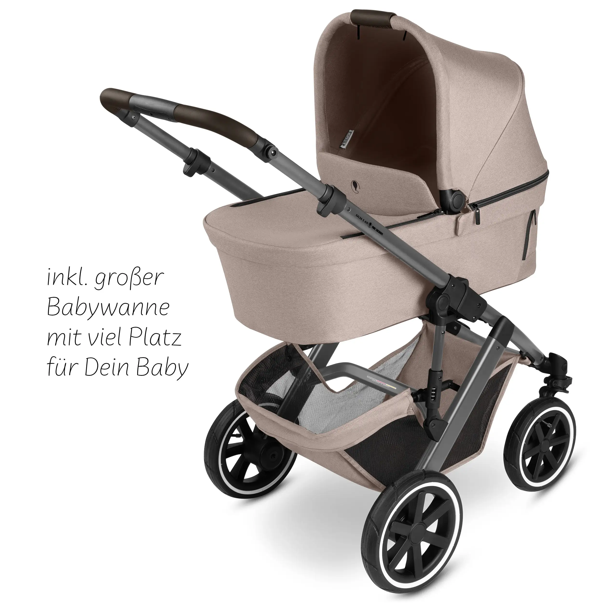 Passeggino 4in1 Salsa 5 Air con Base Isofix - Camel