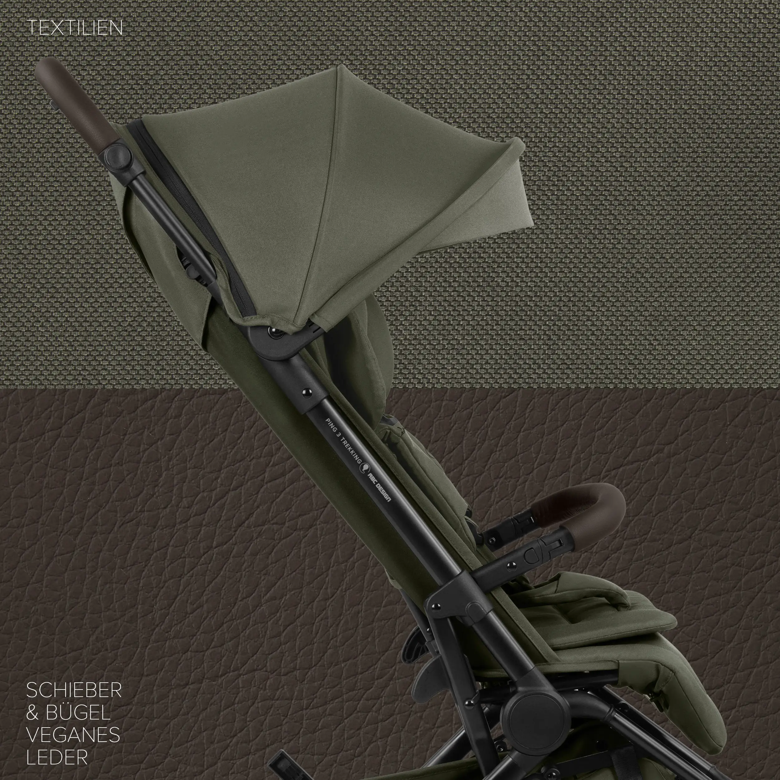 Passeggino da viaggio Ping 3 Trekking - Avocado