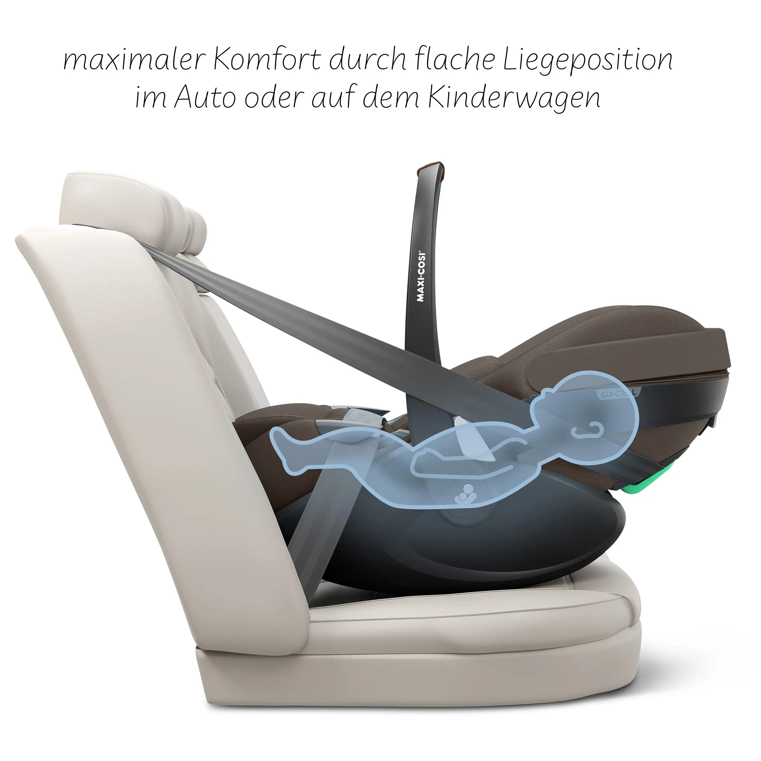 Set passeggino 3in1 City Life incl. ovetto Maxi-Cosi Pebble 360 Pro 2 - Nature