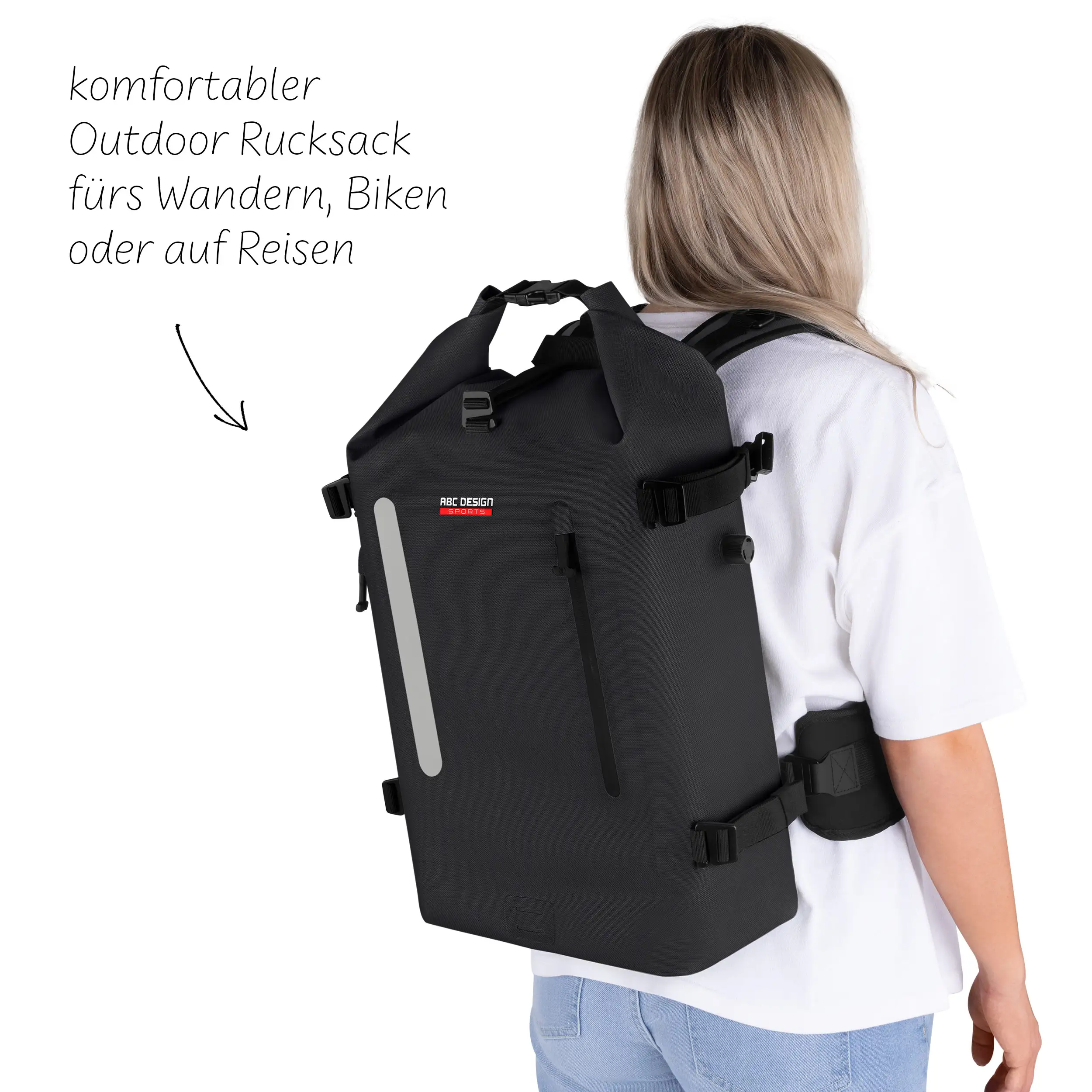 Zaino outdoor Solothurn 22L per la vita quotidiana e l'avventura - Ink