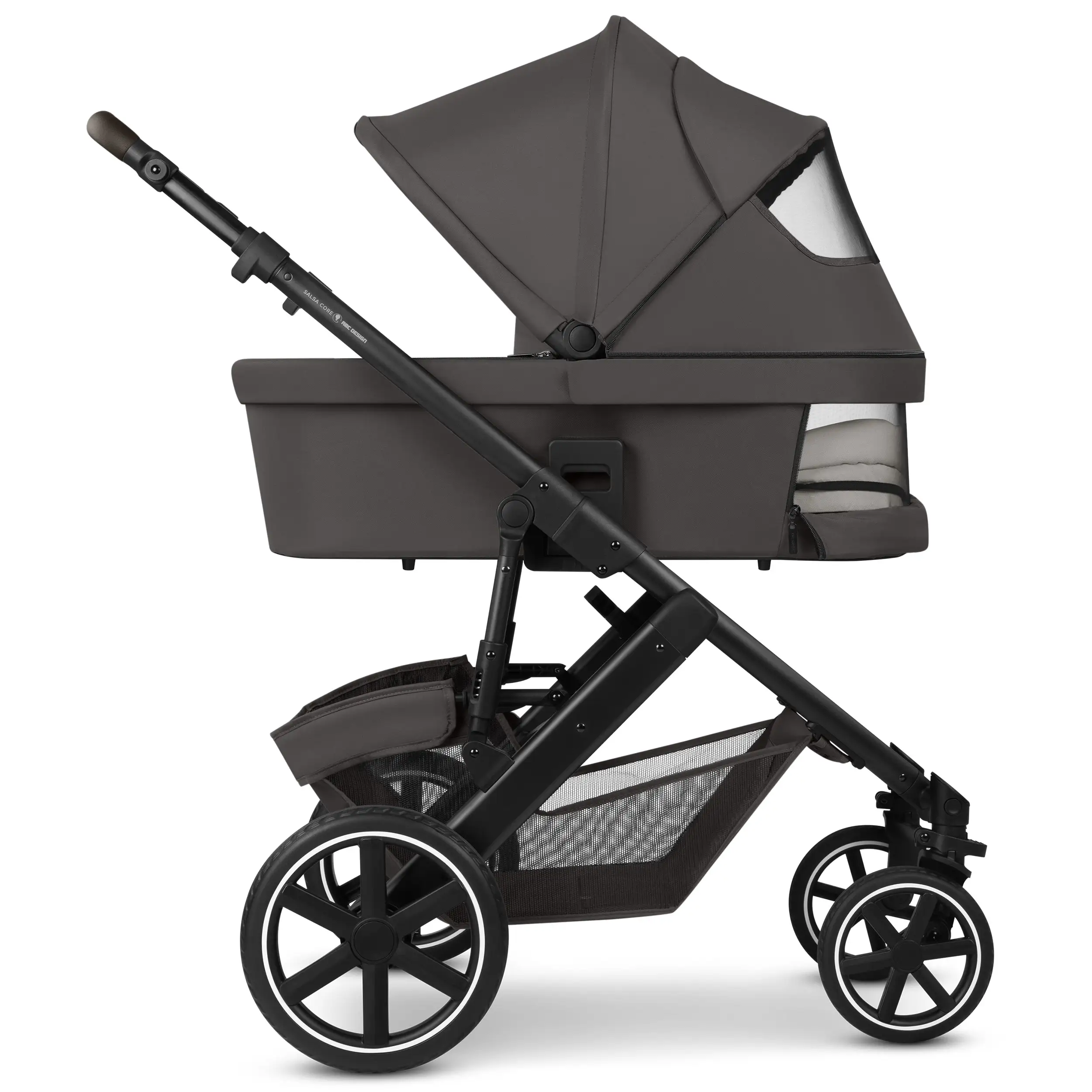 Set passeggino 4in1 Salsa Core incl. ovetto Calla con funzione reclinabile e base ISOFIX Root - Falcon