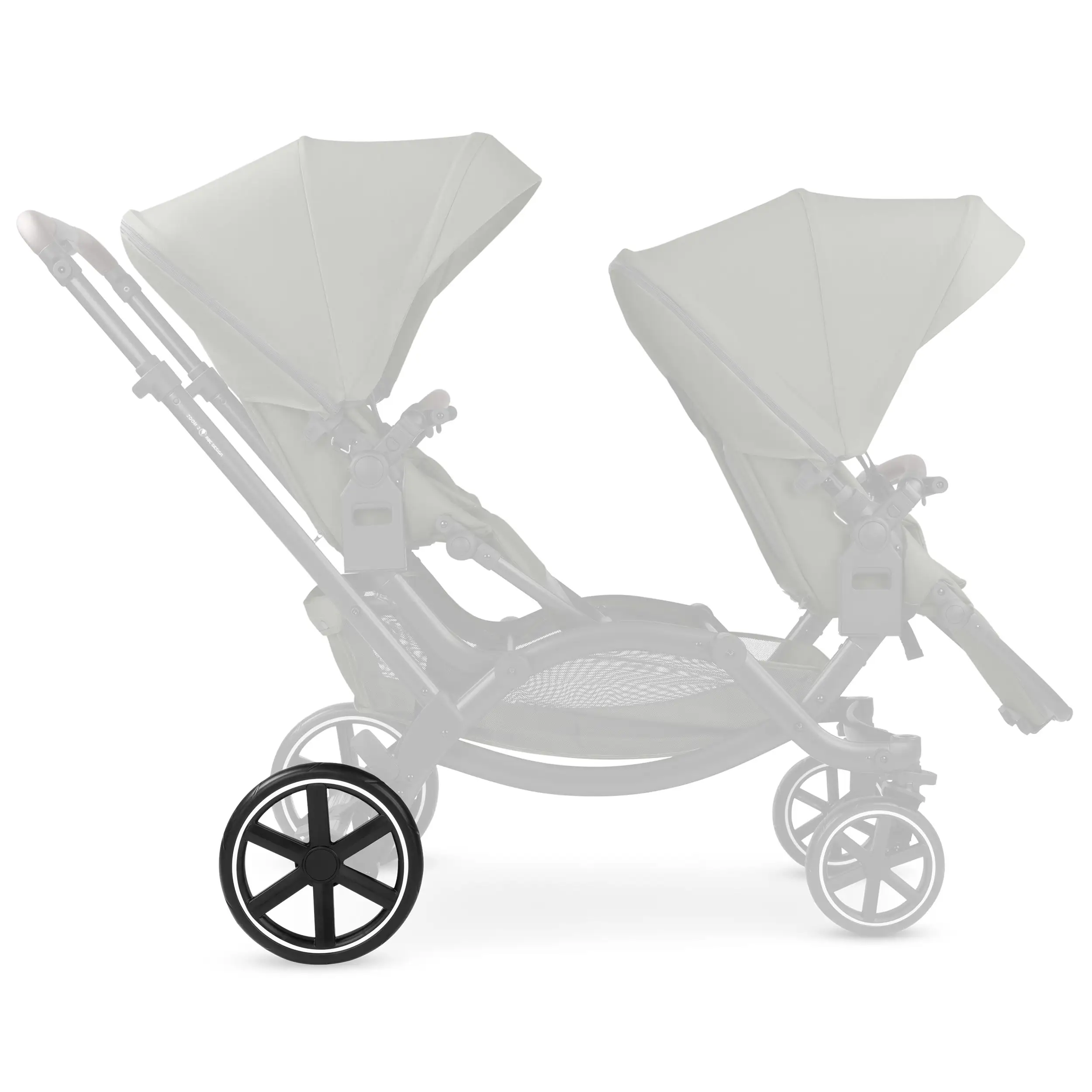 Ruota posteriore per Salsa 4 / Zoom / Zoom 2 - EVA Black / White Wall