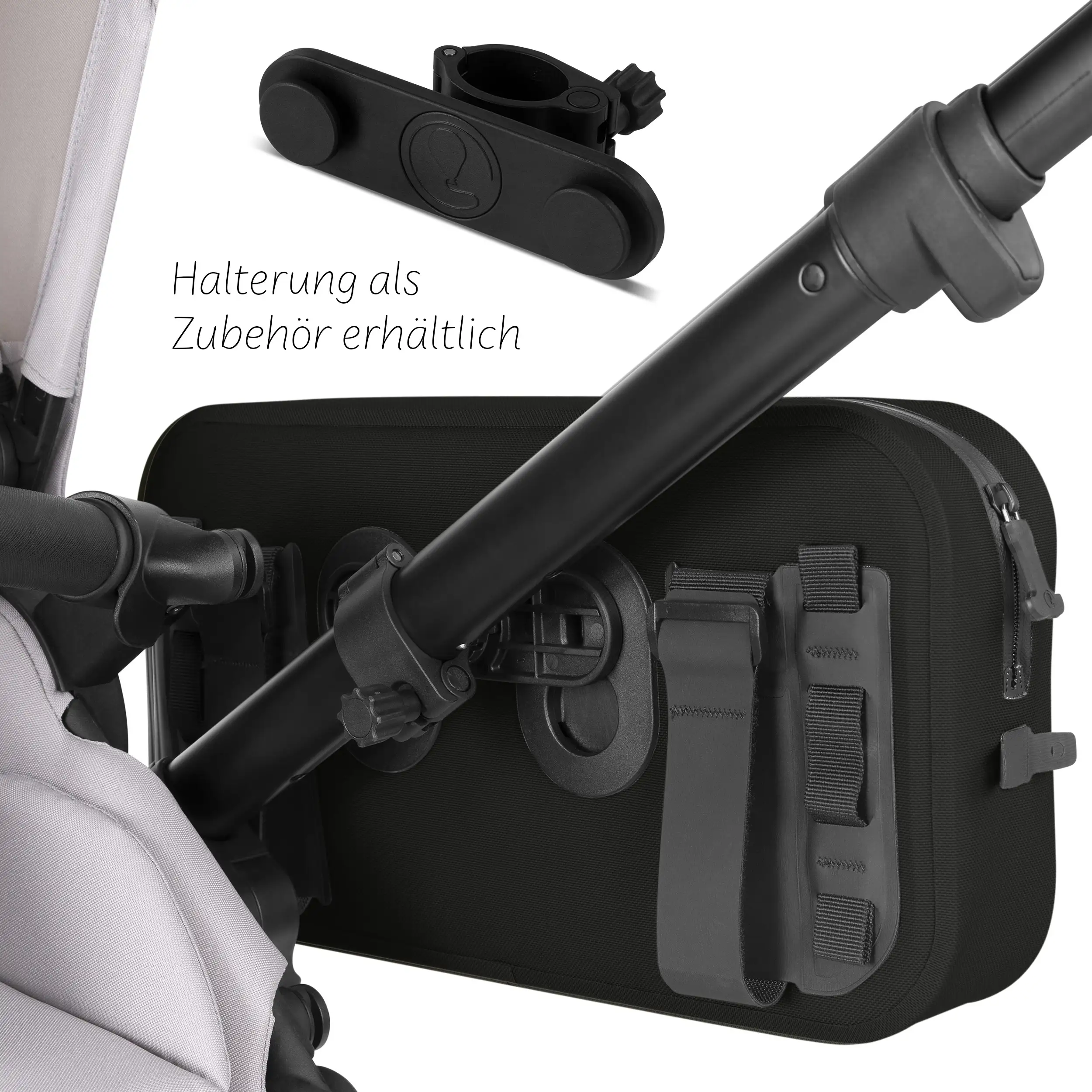 Borsa da sella Ginevra 4,5 L per passeggino, biciclette e uso quotidiano - Inchiostro