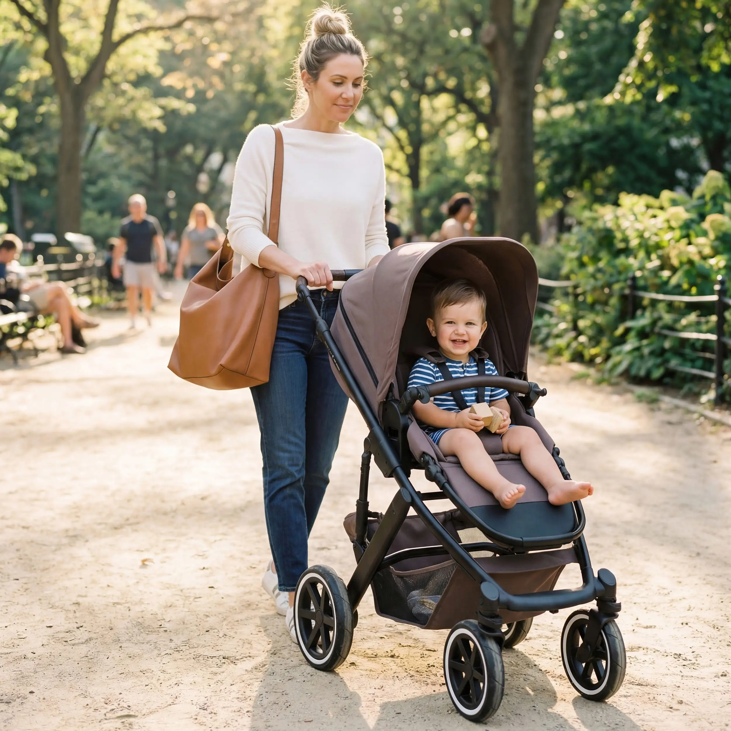 Pacchetto 1/2 Passeggino 3in1 Salsa 5 Air - Marron