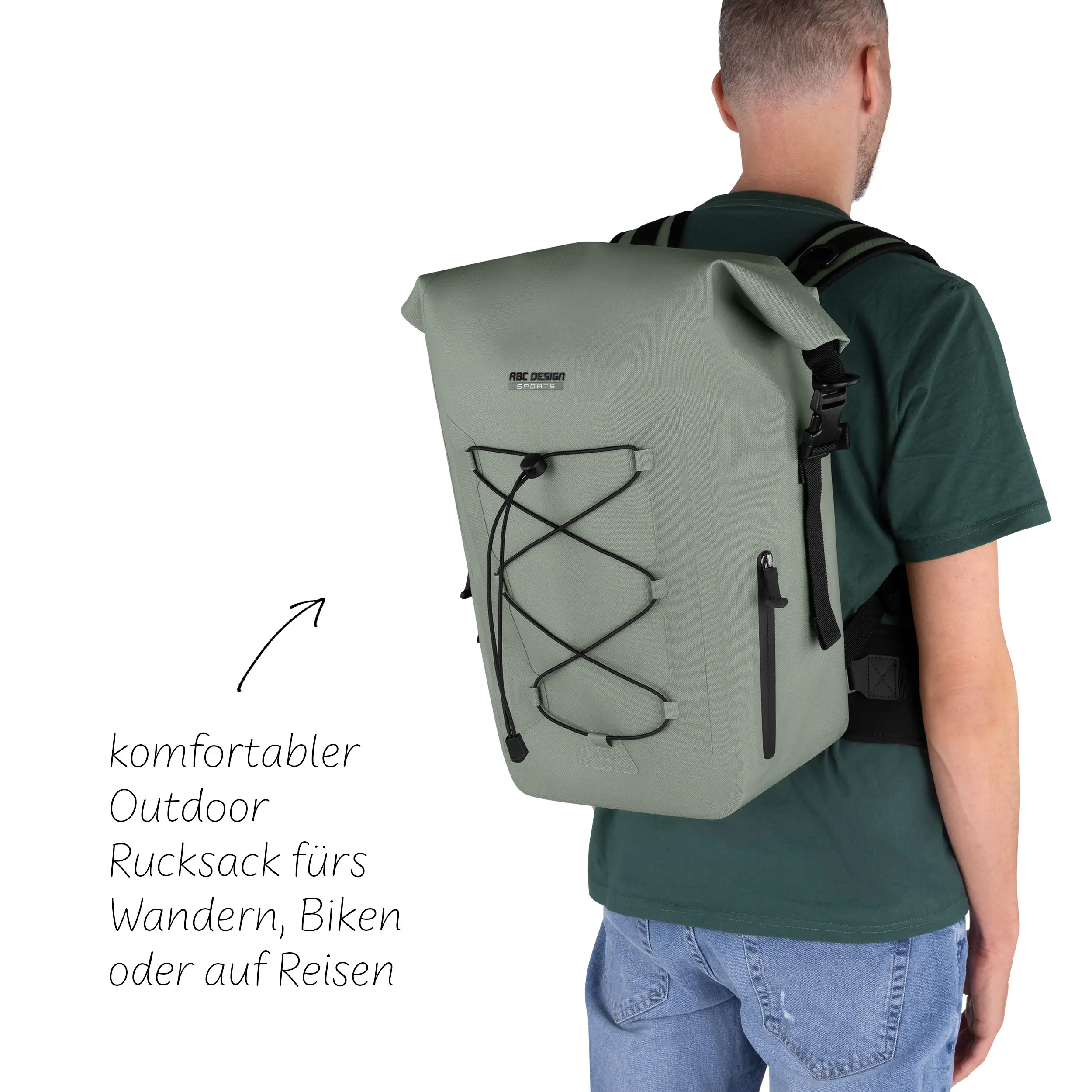 Zaino outdoor premium Lausanne 20L per la città e la natura - Pine