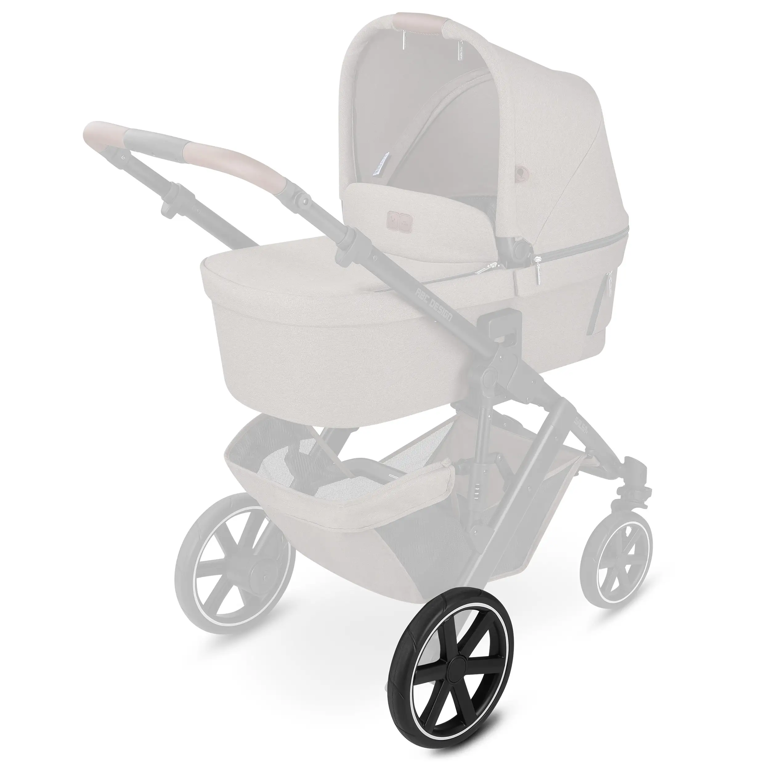 Ruota posteriore per Salsa 4 / Zoom / Zoom 2 - EVA Black / White Wall