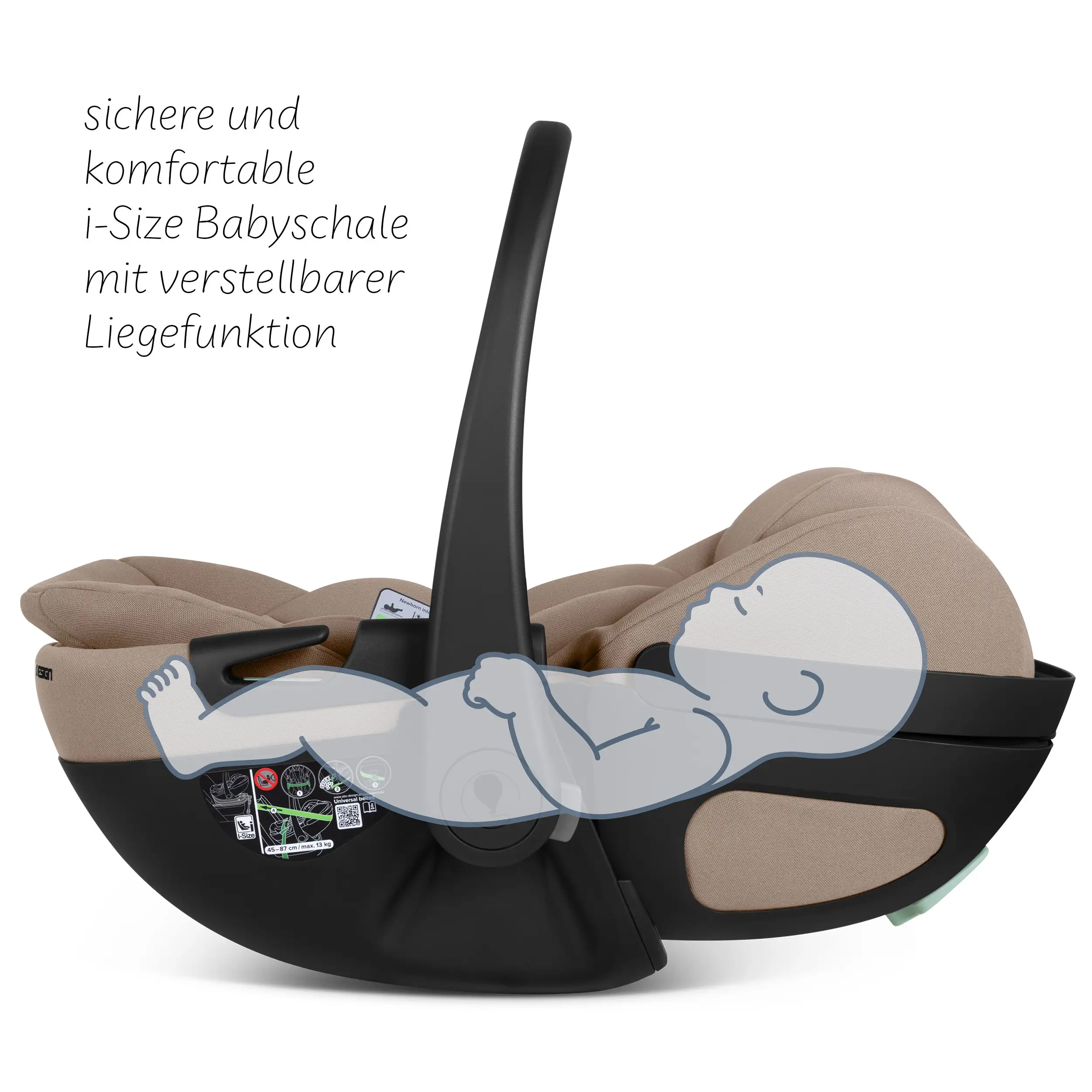 Ovetto Calla i-Size reclinabile incl. base ISOFIX girevole Root