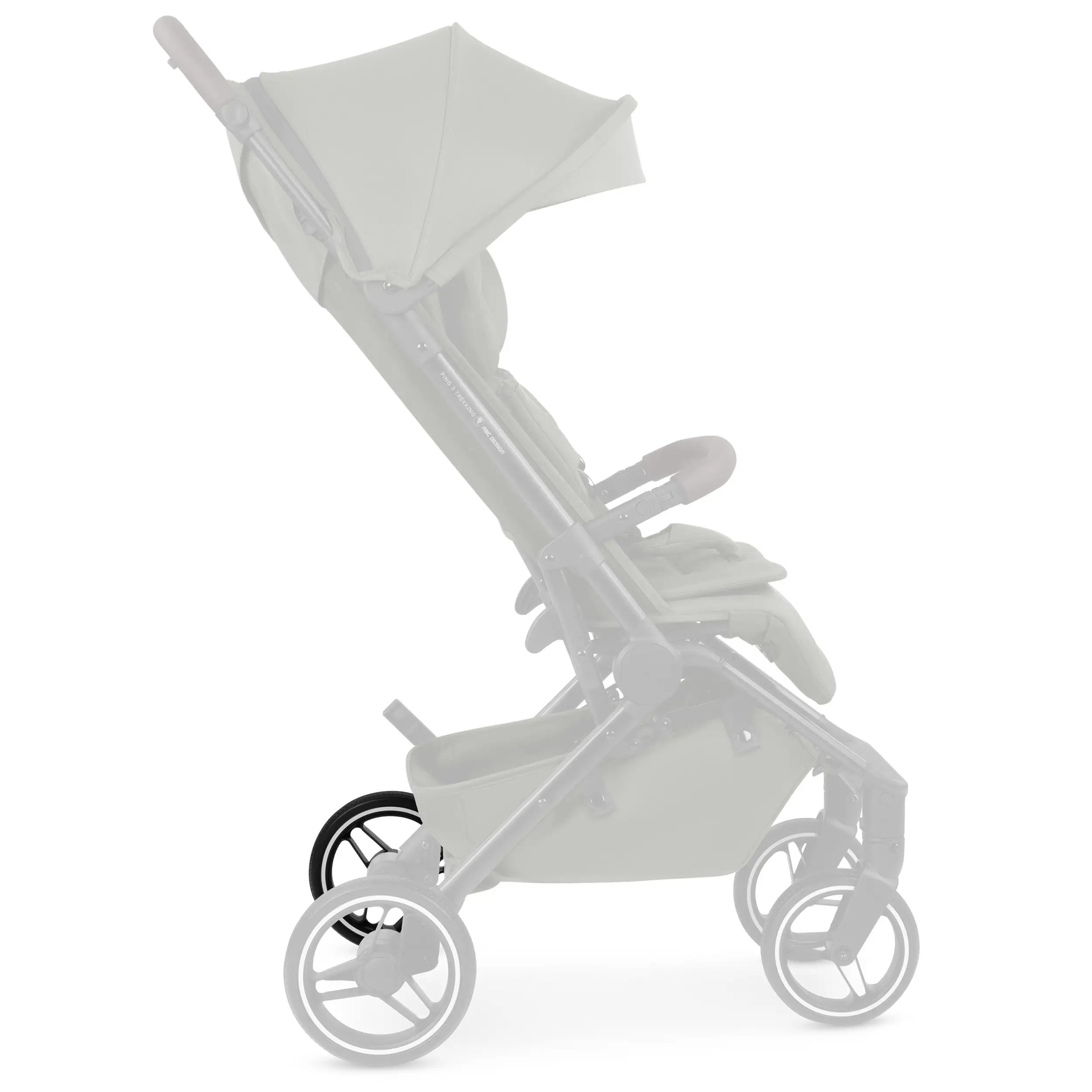 Ruota posteriore per Ping 3 Trekking / Ping Two Trekking - All Terrain Black / White Wall