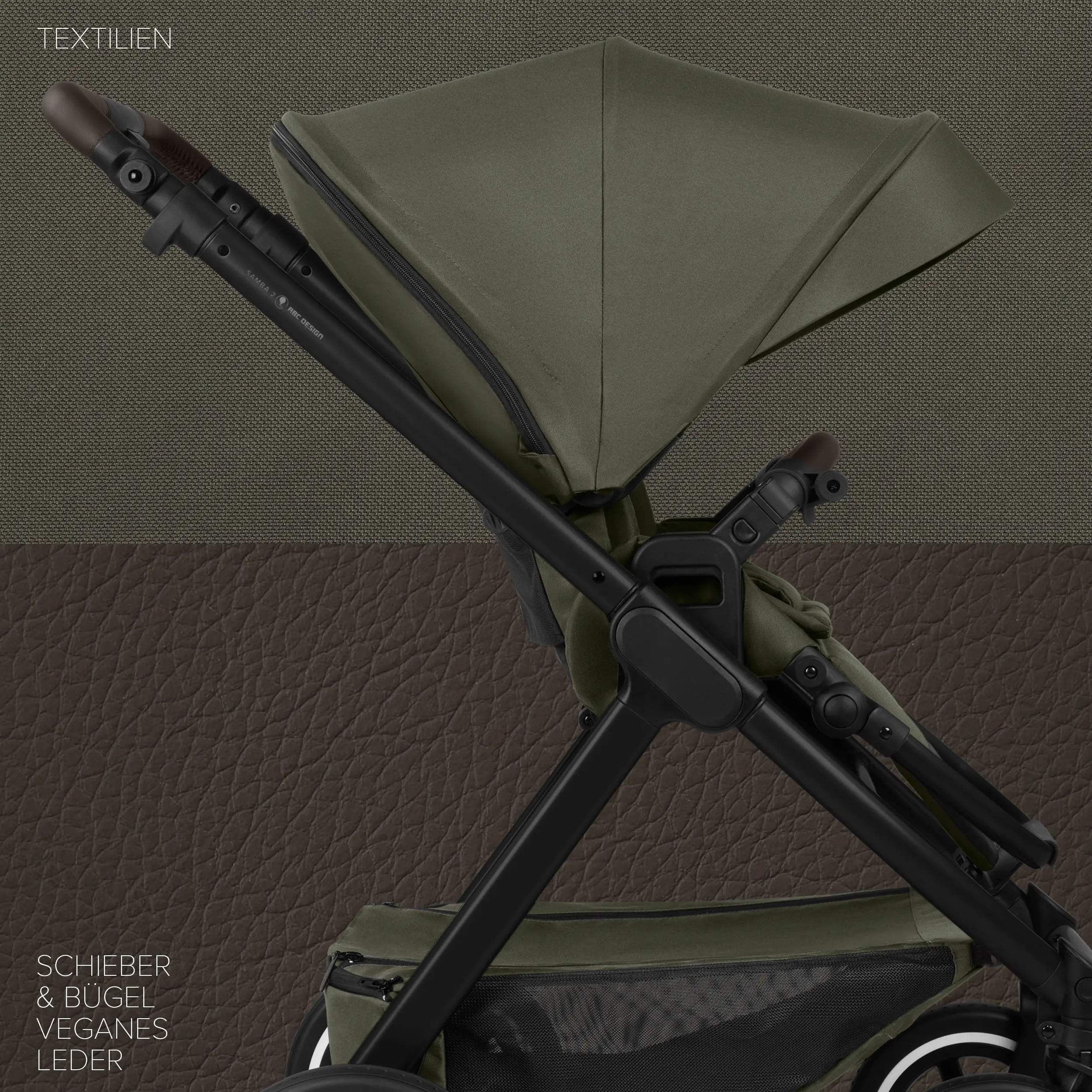 Set da viaggio Samba 2 con Seggiolino per auto per neonati - Avocado