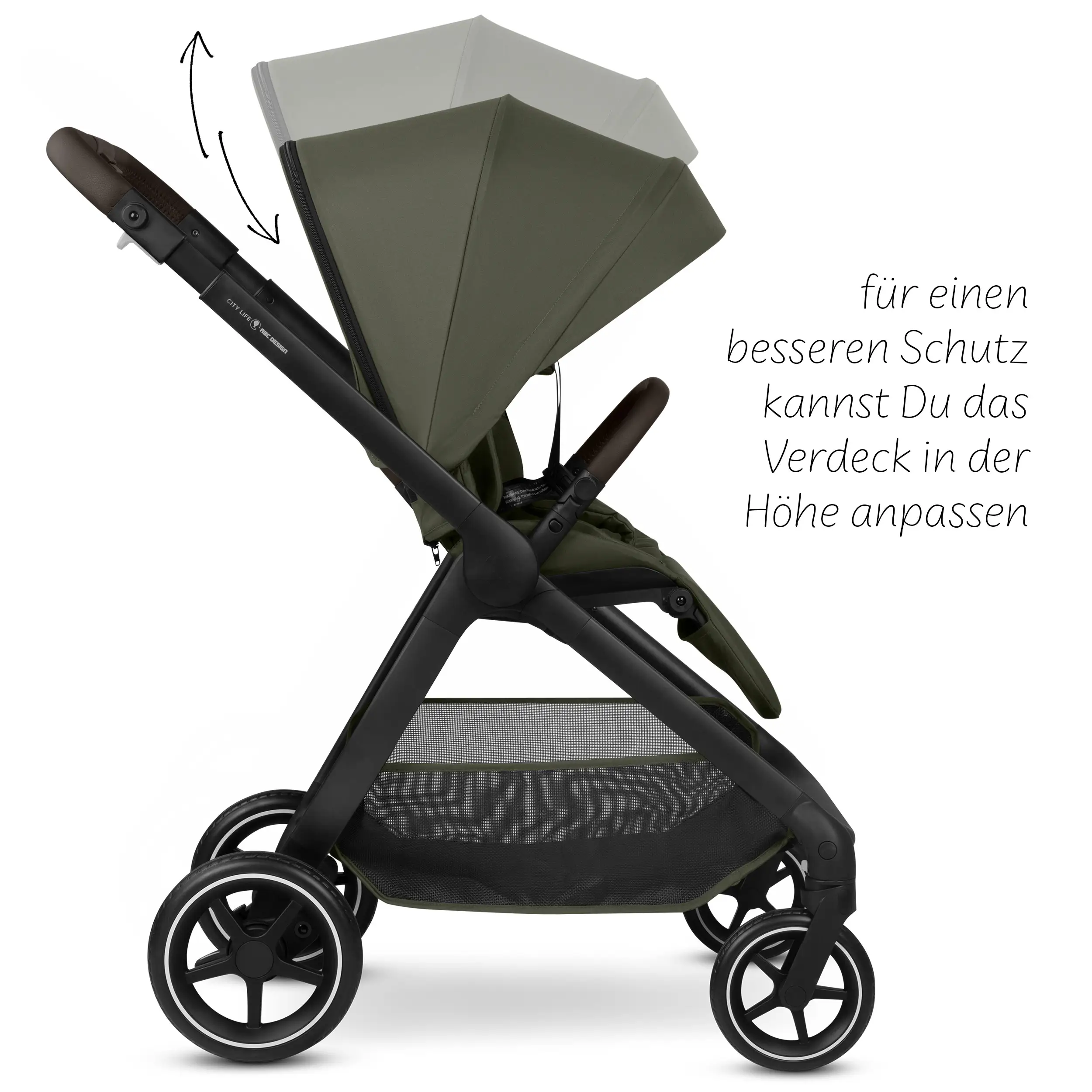 Set passeggino 3in1 City Life incl. ovetto Maxi-Cosi Pebble 360 Pro 2 - Avocado