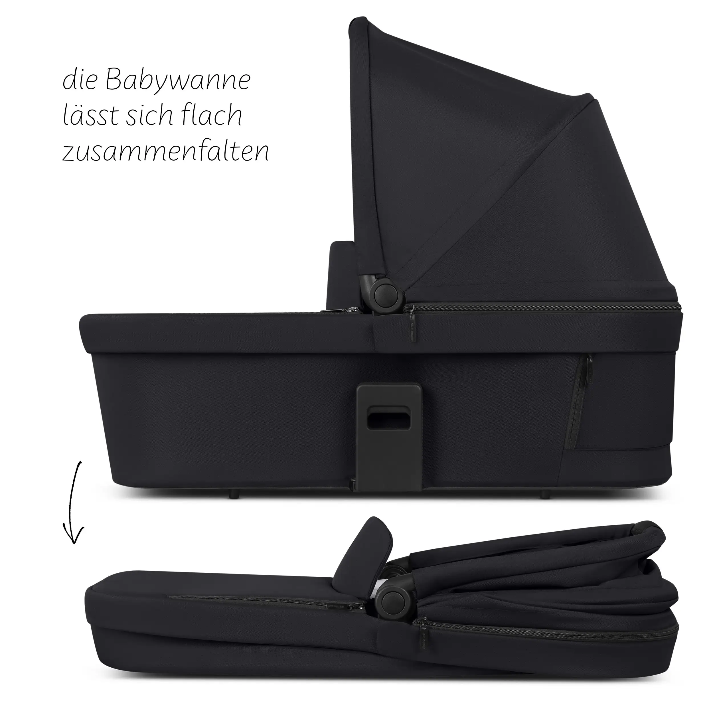 Set passeggino 4in1 Salsa Core incl. ovetto Calla con funzione reclinabile e base ISOFIX Root - Ink