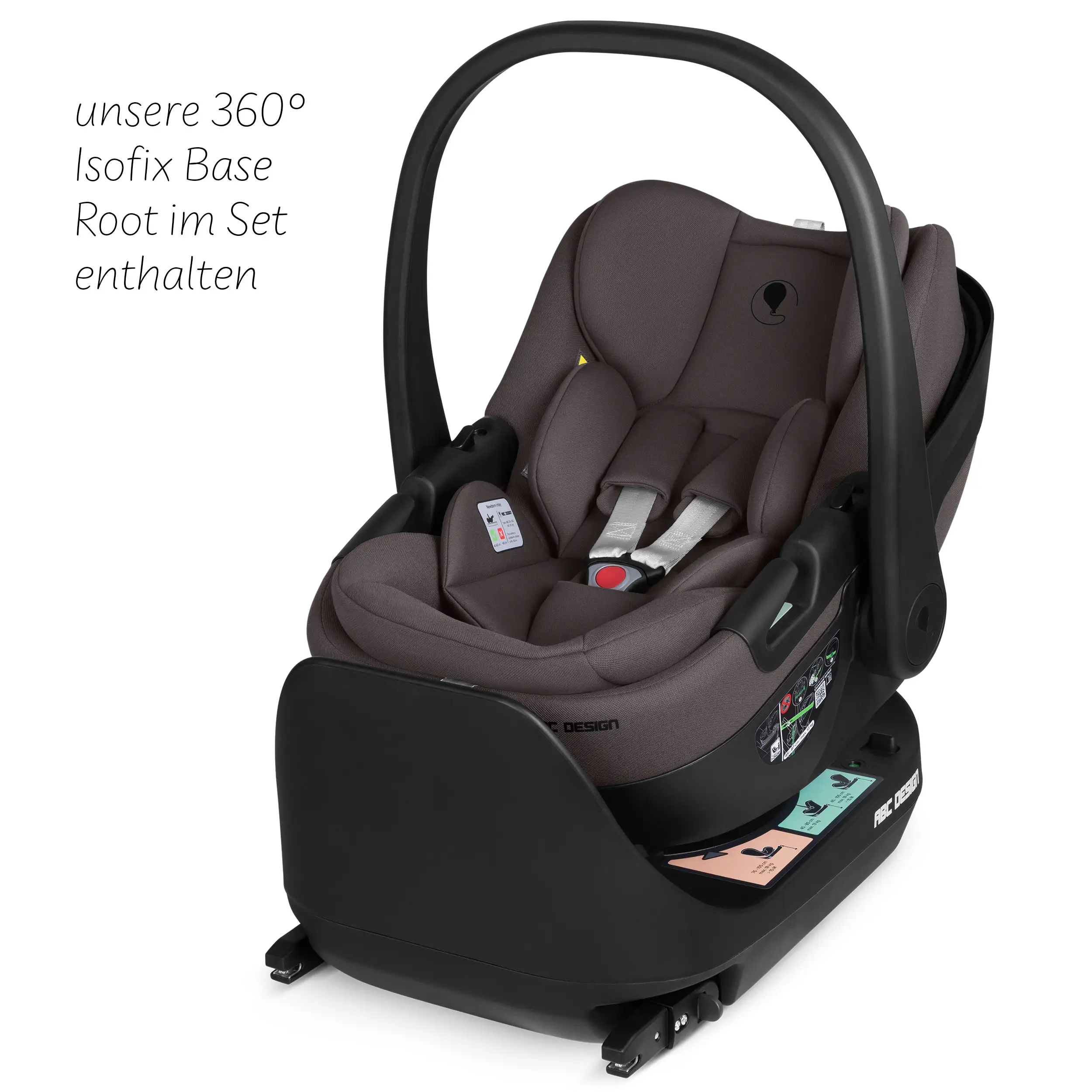 Set passeggino 4in1 Salsa Core incl. ovetto Calla con funzione reclinabile e base ISOFIX Root - Falcon