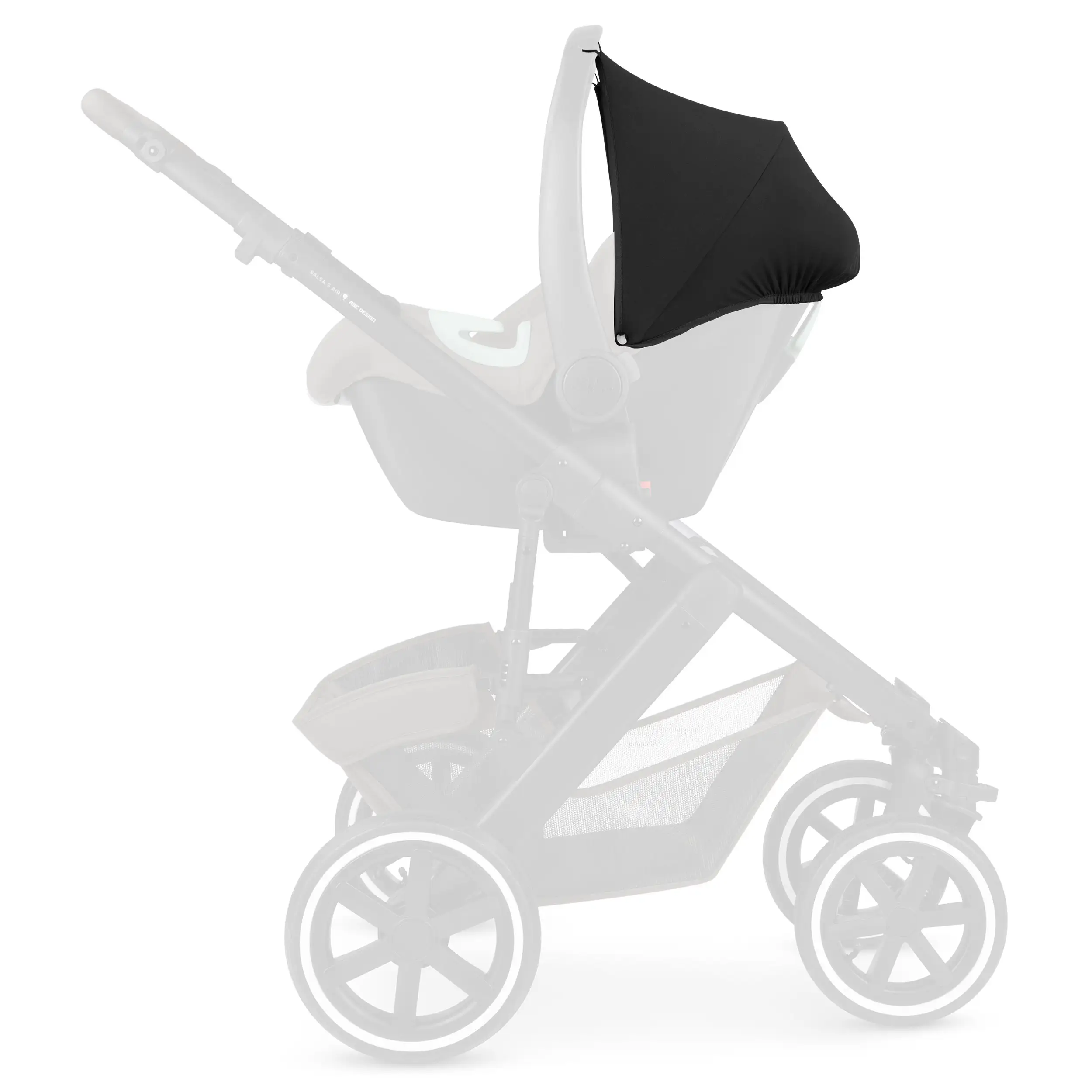 Capottina parasole di ricambio per ovetto Tulip - Black