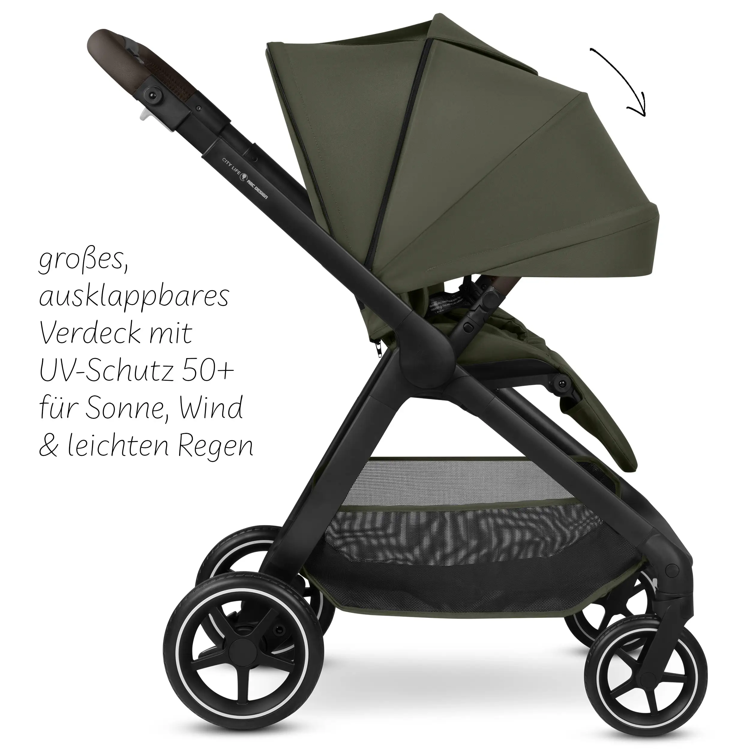 Set passeggino 3in1 City Life incl. ovetto Maxi-Cosi Pebble 360 Pro 2 - Avocado