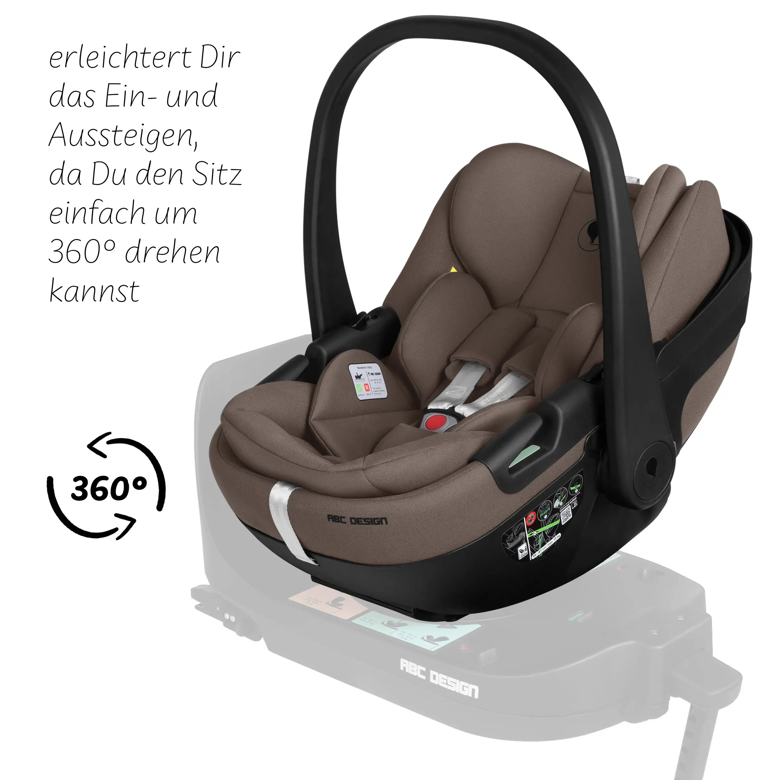 Ovetto Calla i-Size reclinabile incl. base ISOFIX girevole Root