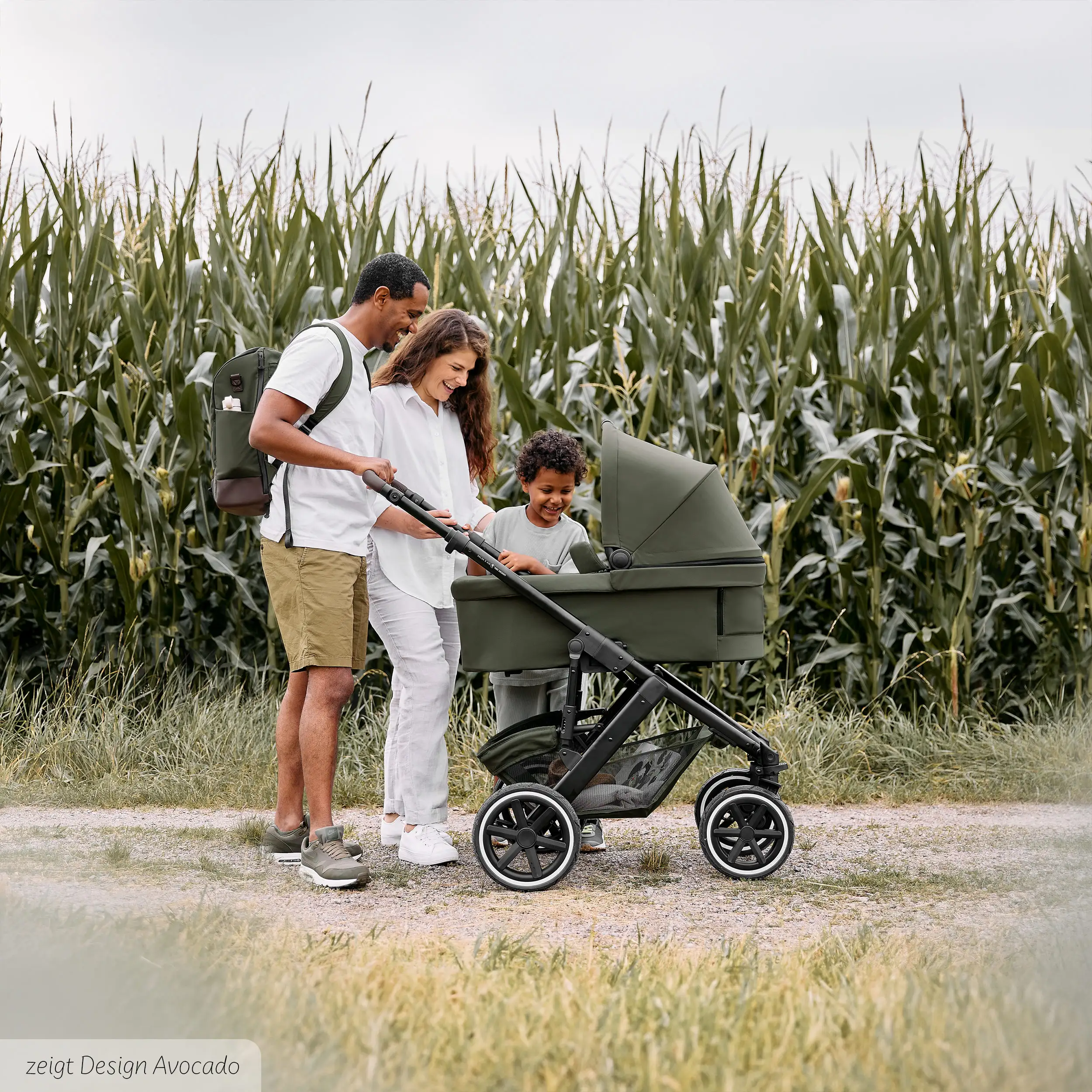 3in1-Kinderwagen-Set Salsa 5 Air inkl. Babyschale Calla mit Liegefunktion - Coal