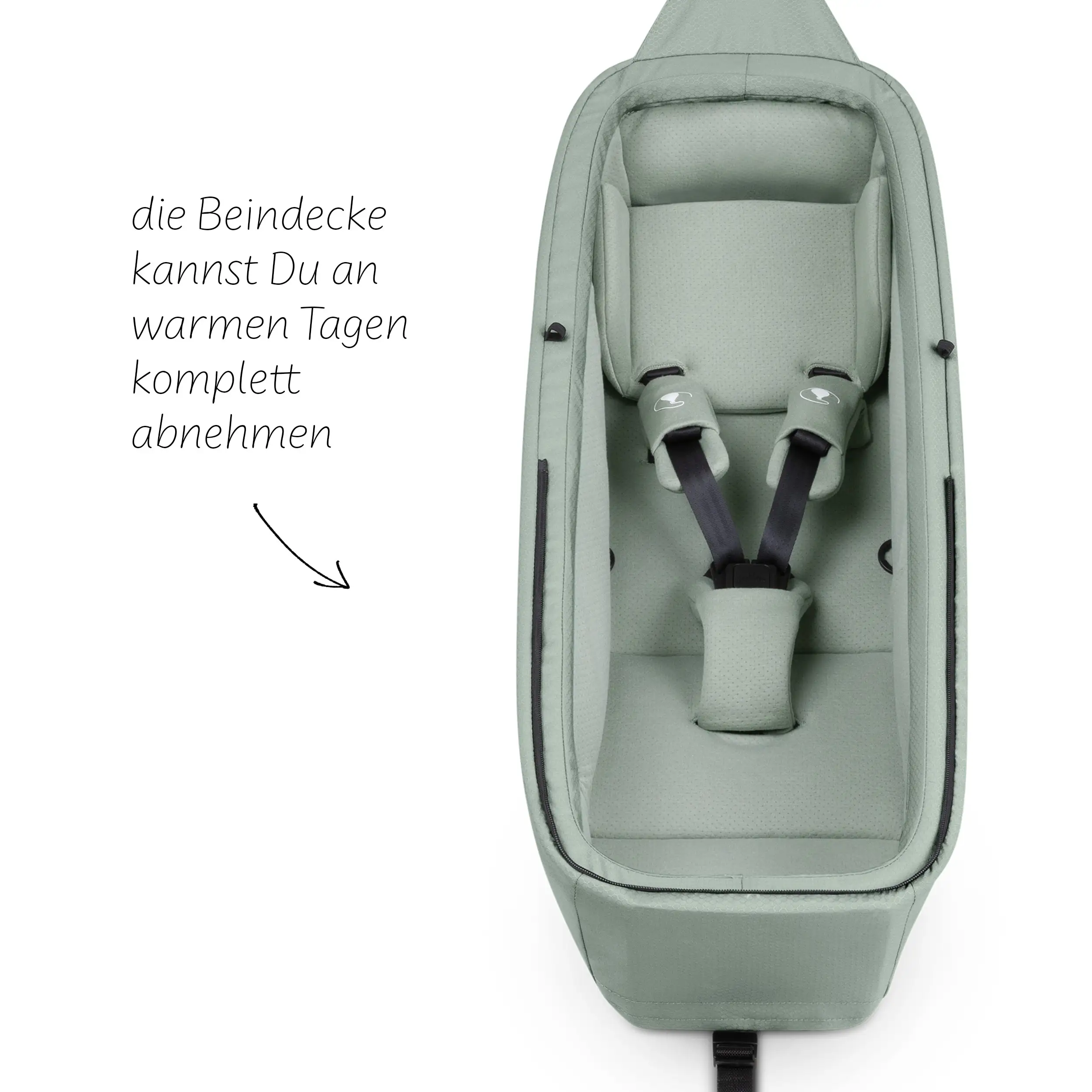 Riduttore per neonati per rimorchio per biciclette Tour - Olive