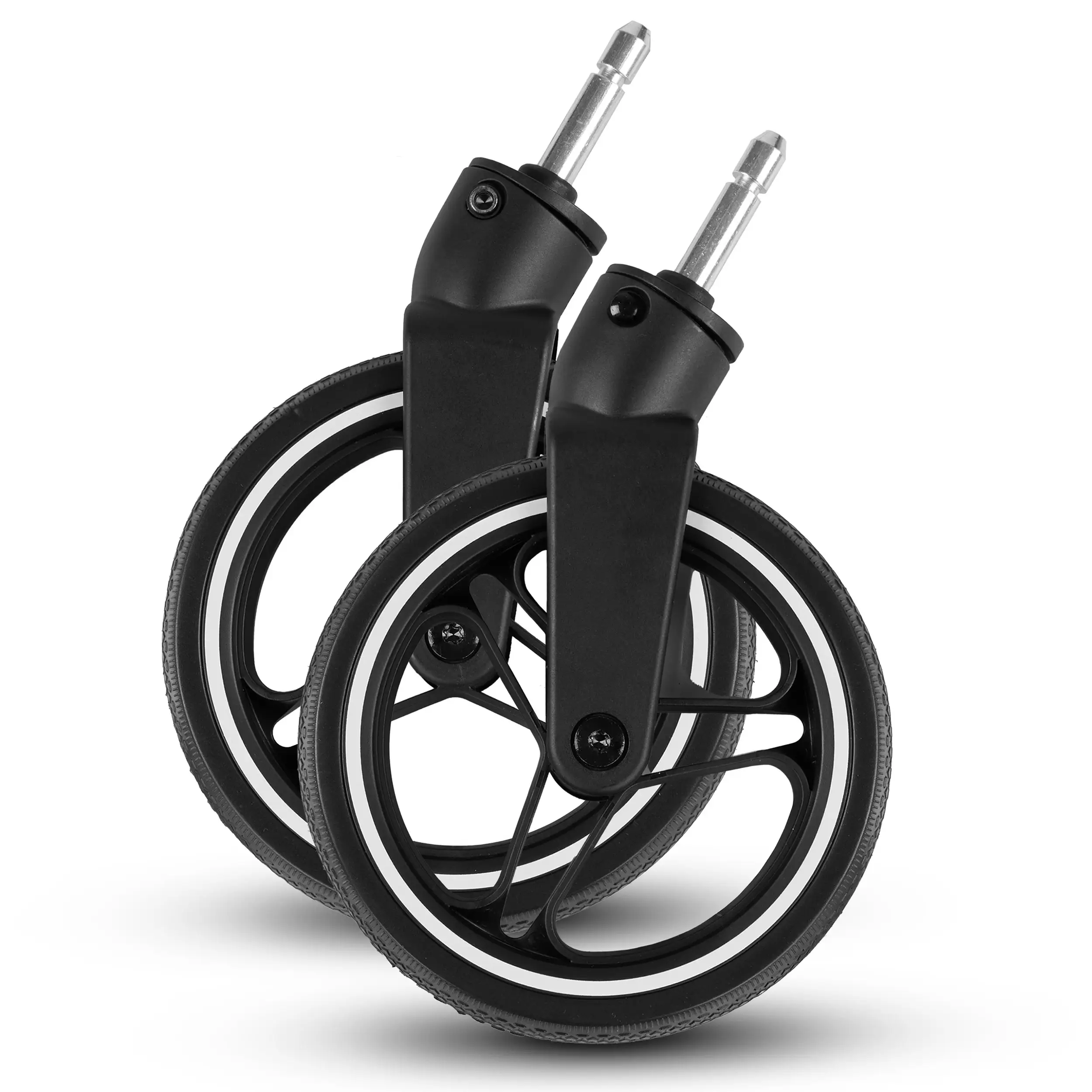 Set di ruote anteriori (2 pezzi) per Ping 3 Trekking / Ping Two Trekking - All Terrain Black / White Wall