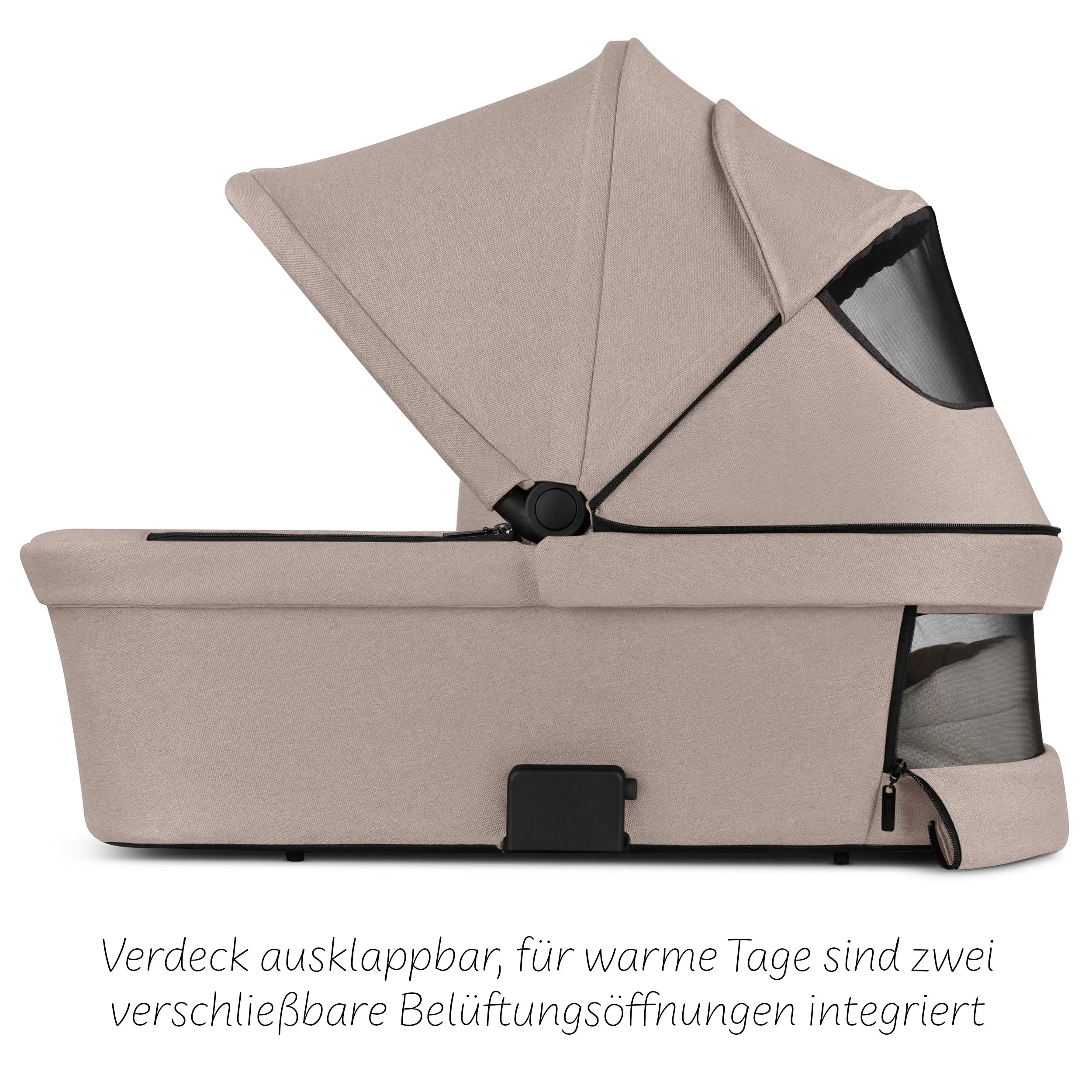 4in1-Kinderwagen-Set Samba 2 inkl. Babyschale Calla mit Liegefunktion - Camel