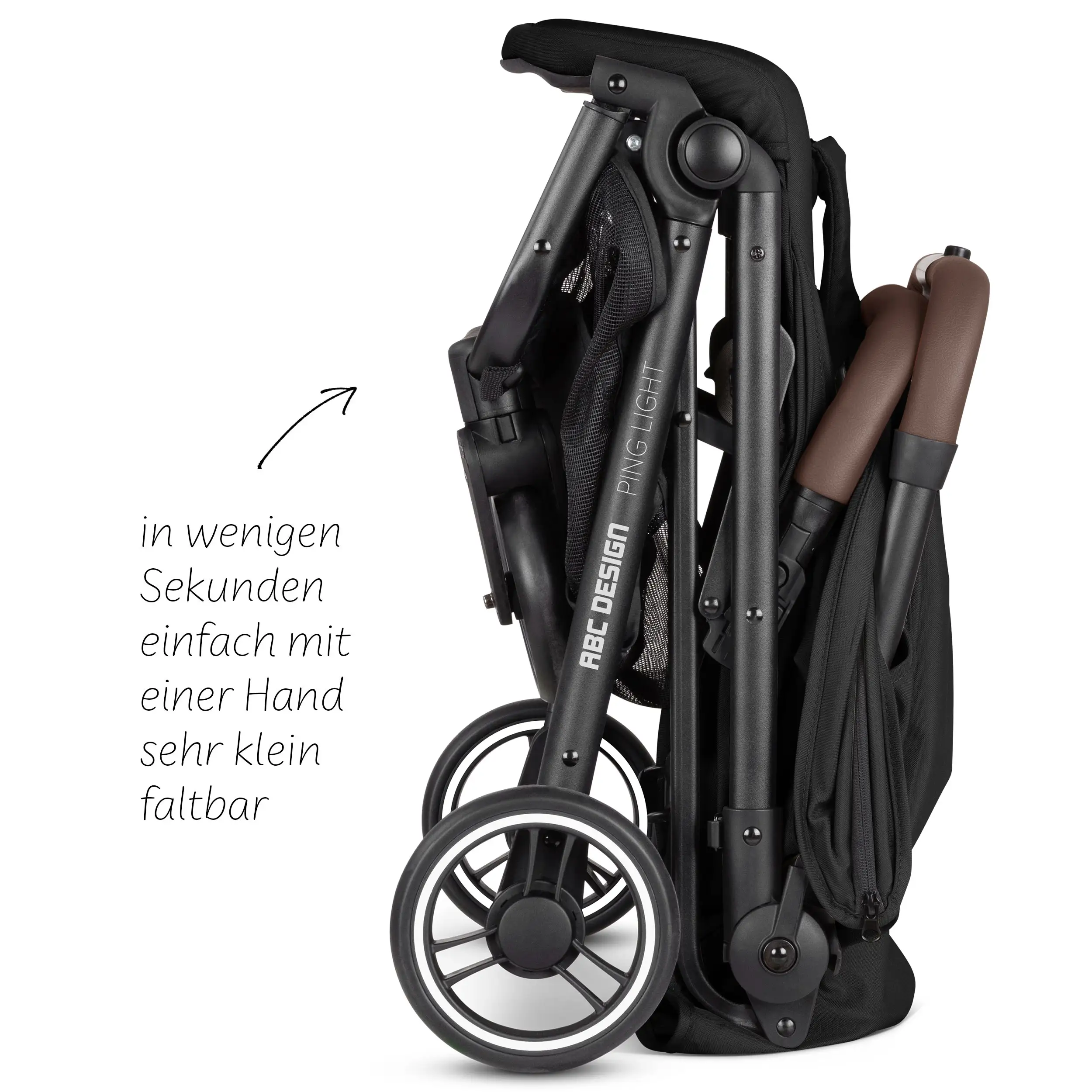 Passeggino da viaggio Ping Light - Black
