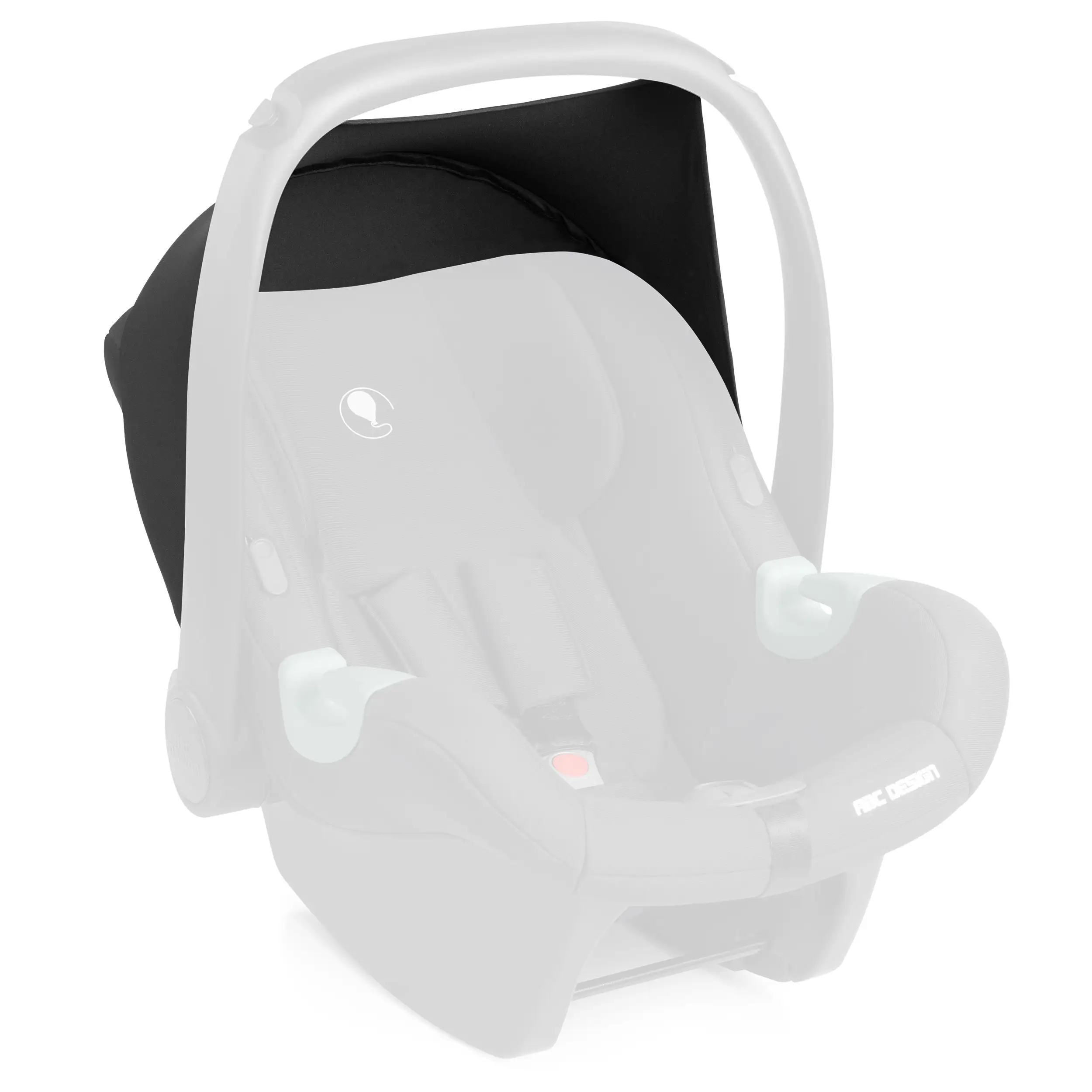 Capottina parasole di ricambio per ovetto Tulip - Black