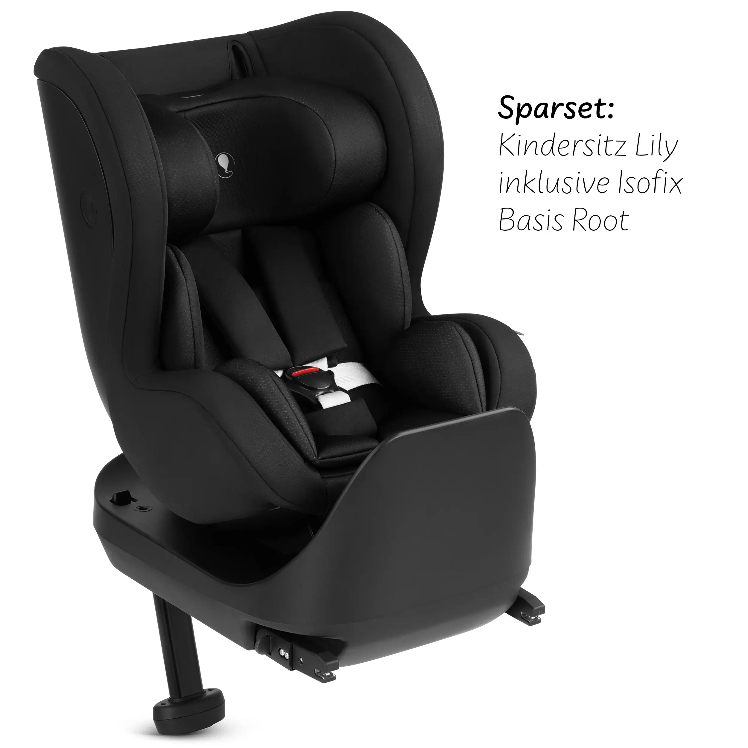 Seggiolino Lily i-Size con base Isofix girevole Root - Black