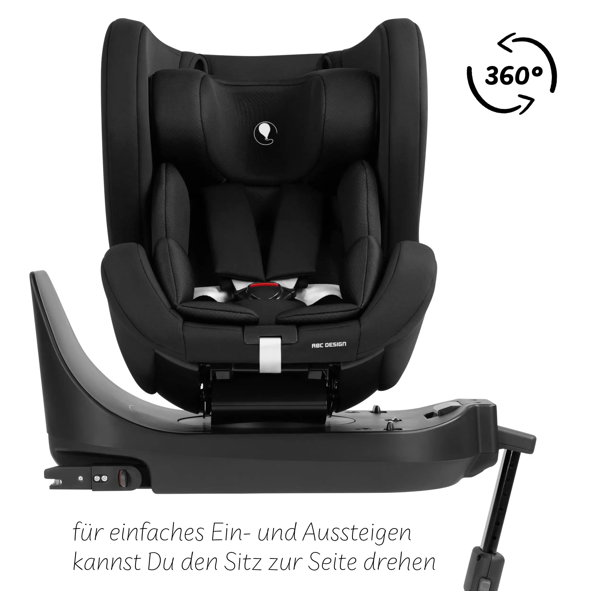 Seggiolino Lily i-Size con base Isofix girevole Root - Black
