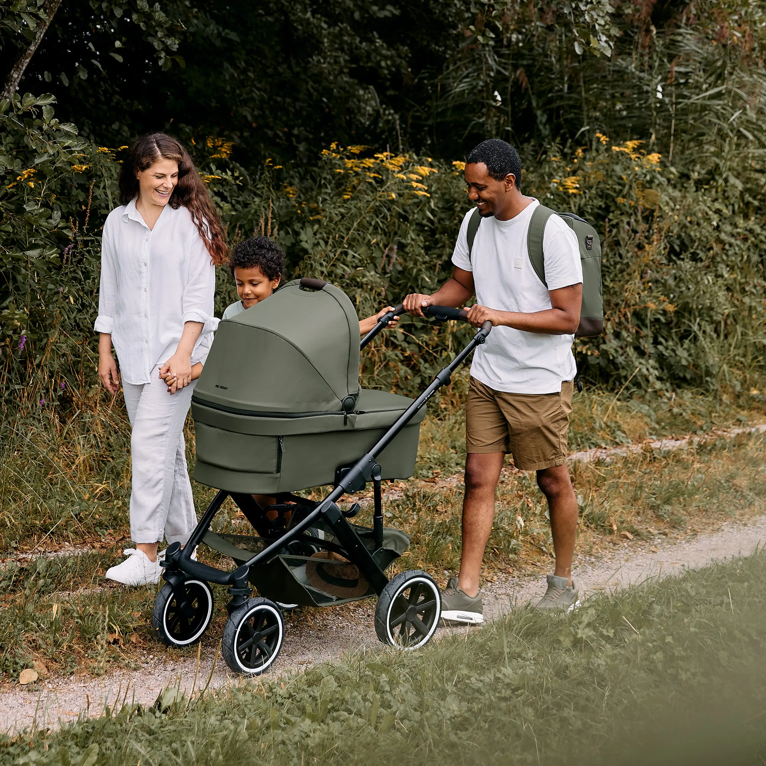 Passeggino Salsa 5 Air con borsa fasciatoio Urban, Zanzariera e parapioggia inclusi - Avocado