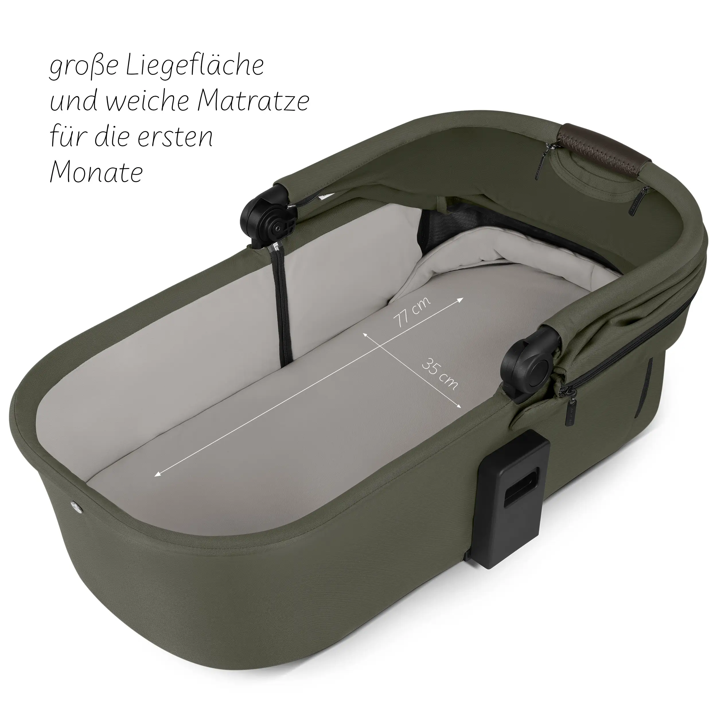 Set passeggino 3in1 Salsa Core incl. ovetto Calla con funzione reclinabile - Olive