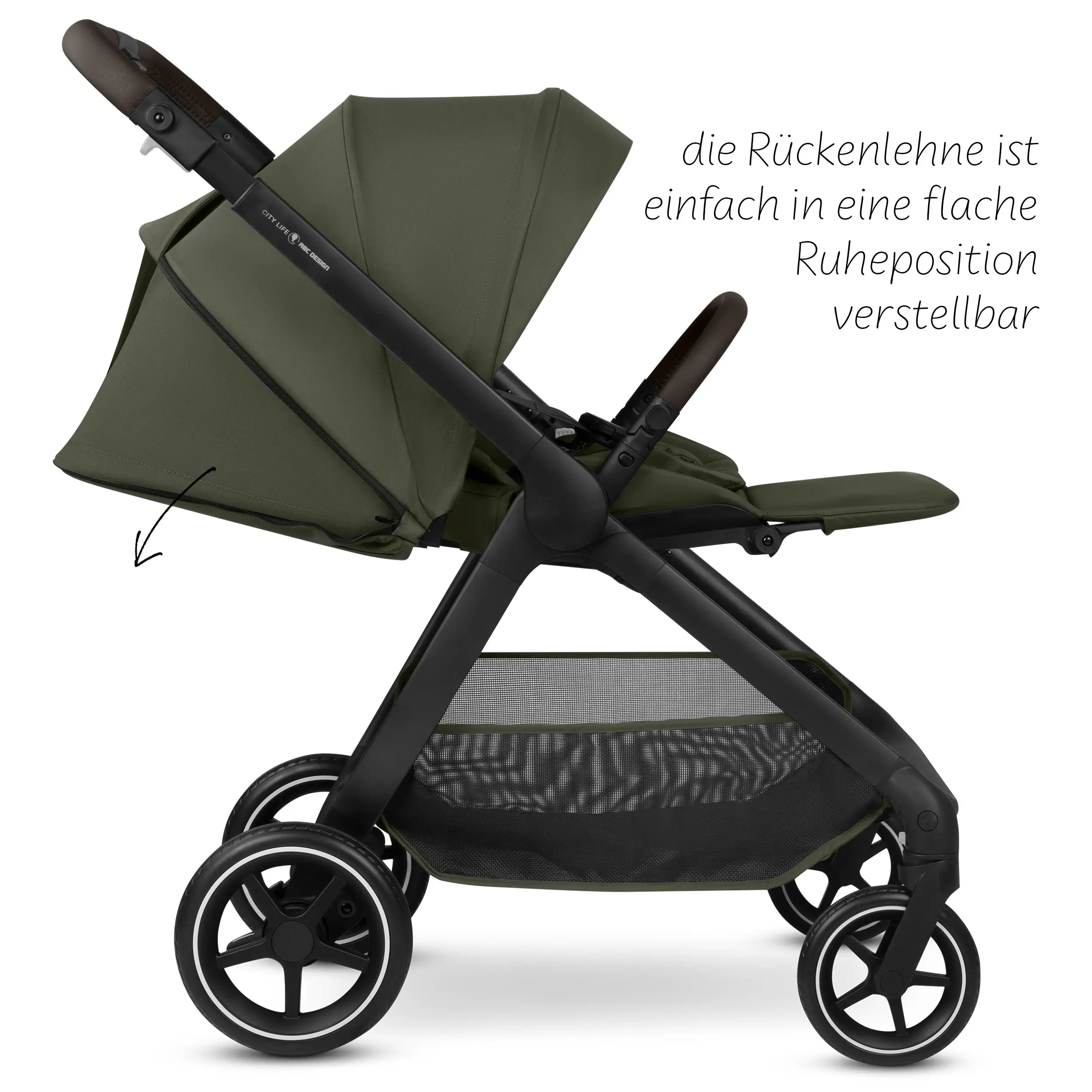 Set passeggino 4in1 City Life con base Isofix - Avocado