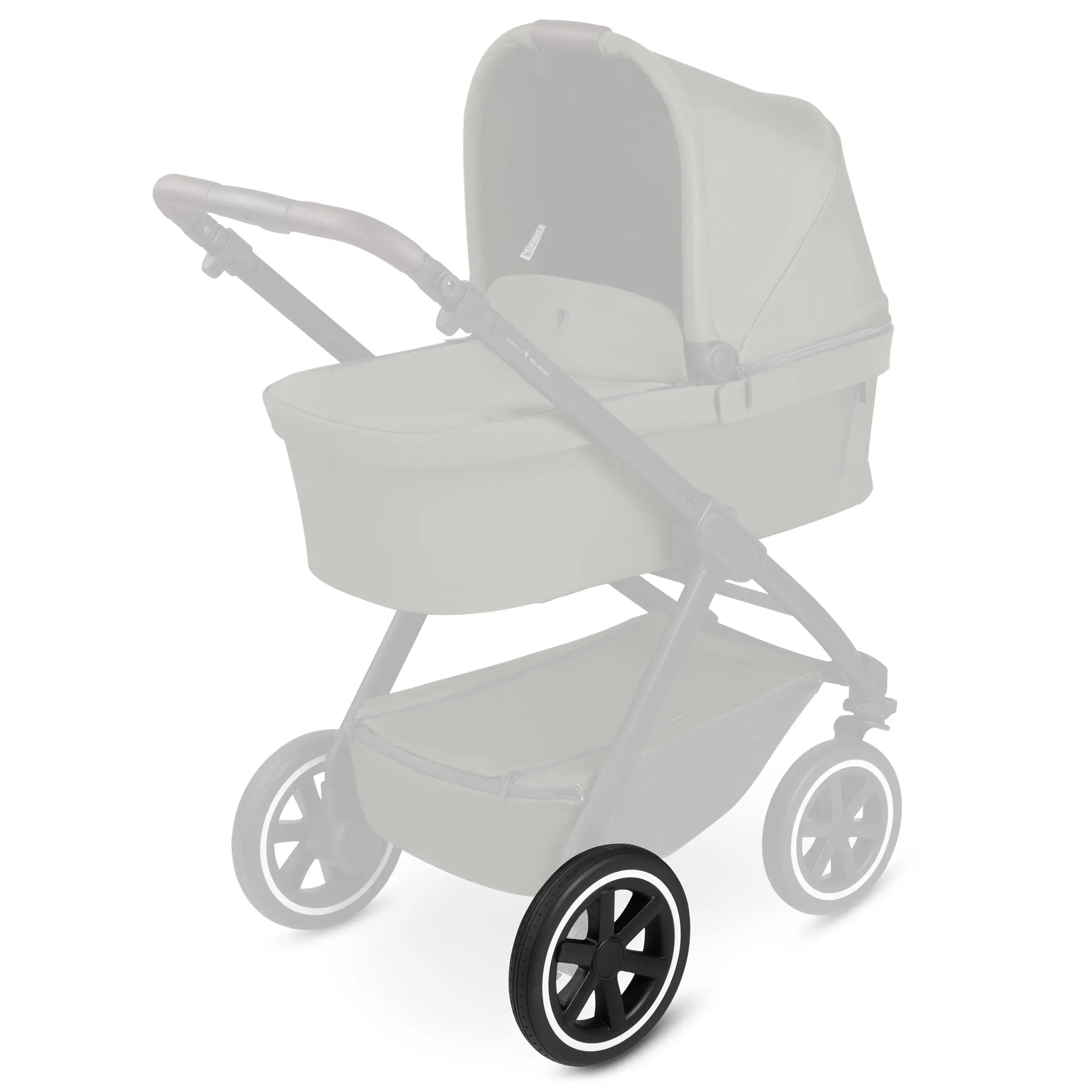 Ruota posteriore per Samba 2 / Samba - EVA Black / White Wall