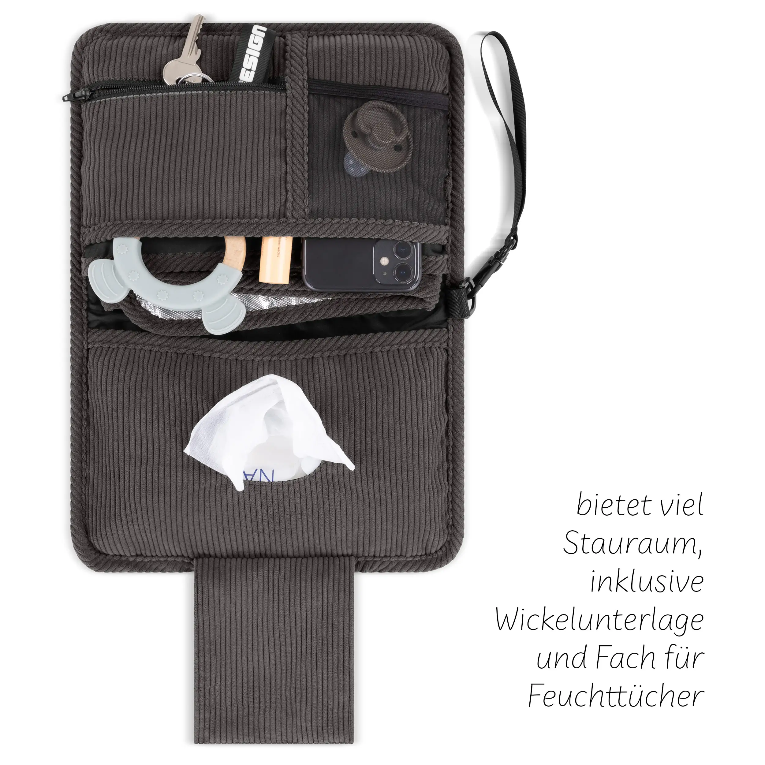 Organizer per il cambio multiuso Multi - Almond